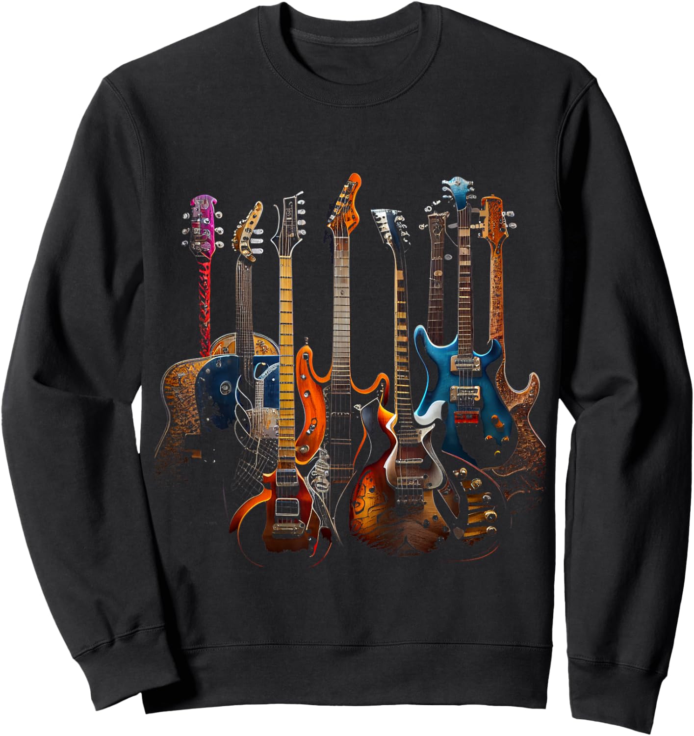 Guitars Guitarists Gift Sweatshirt - Sweatshirt | Black