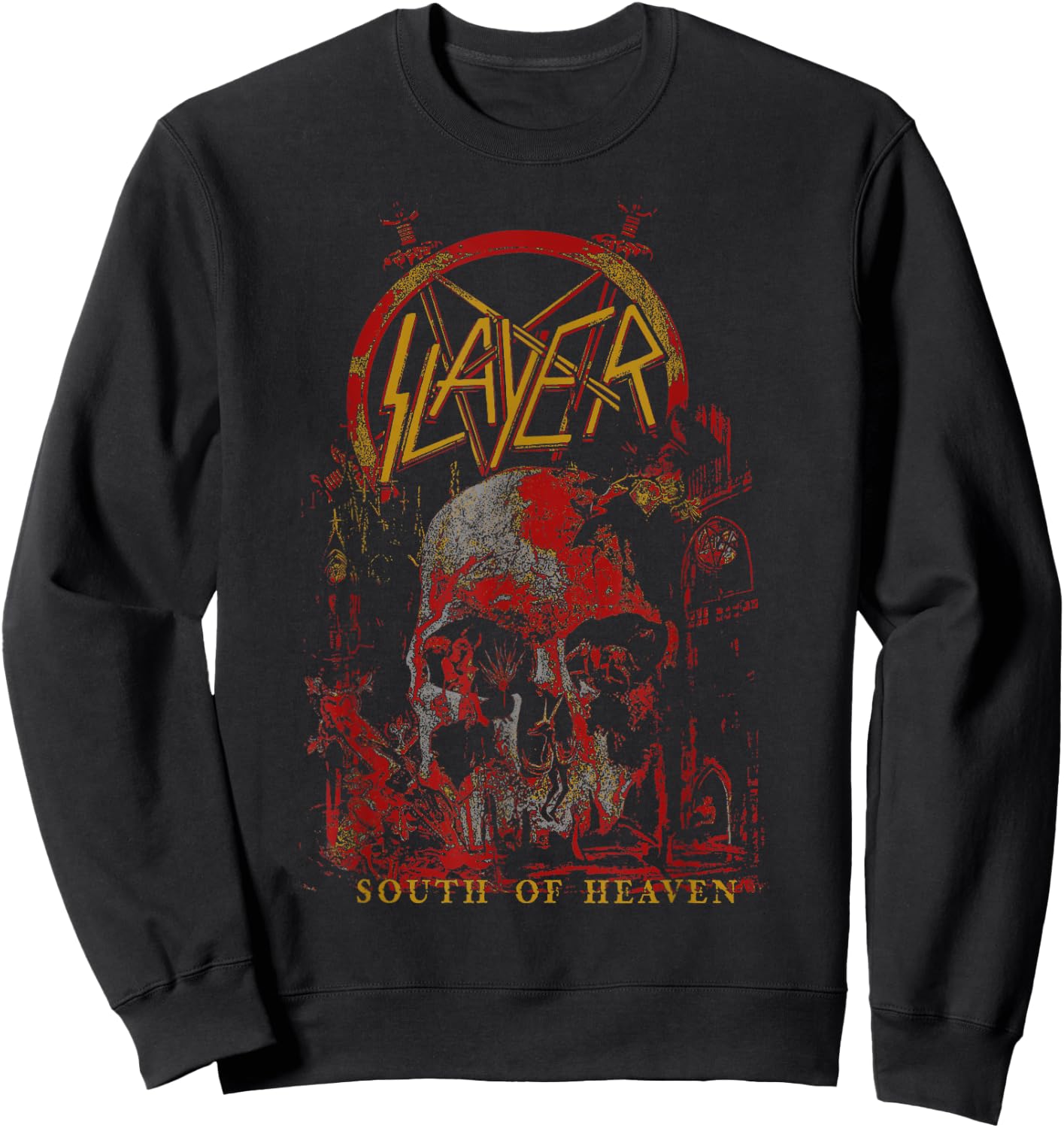 Slayer - South of Heaven Three Color Sweatshirt - Sweatshirt | Black