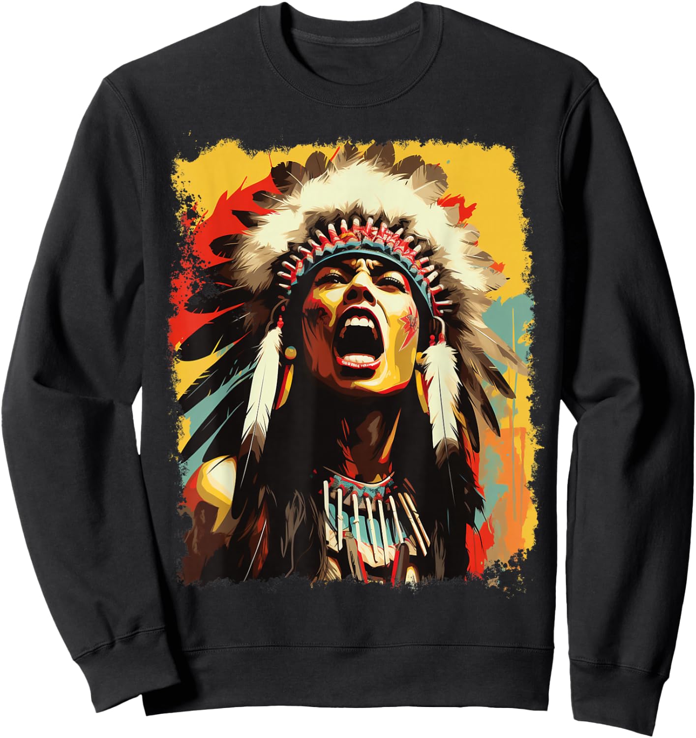 Native American Sweatshirt - Sweatshirt | Black