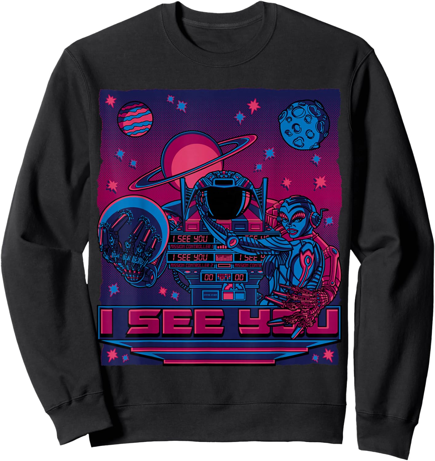 Pinbot Pinball Sweatshirt - Sweatshirt | Black