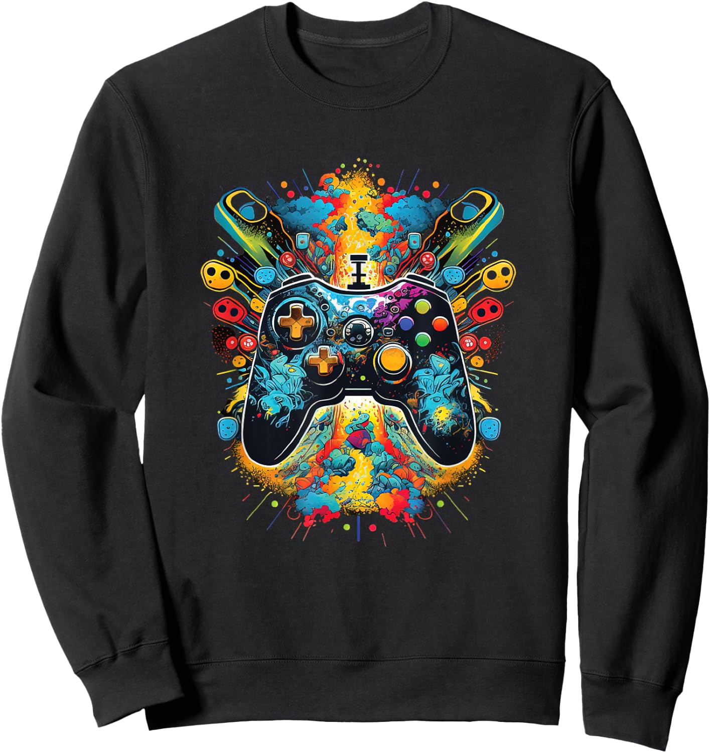 Gamer Aesthetic Graphic Gaming Video Games Boys Teens Kids Sweatshirt - Sweatshirt | Black