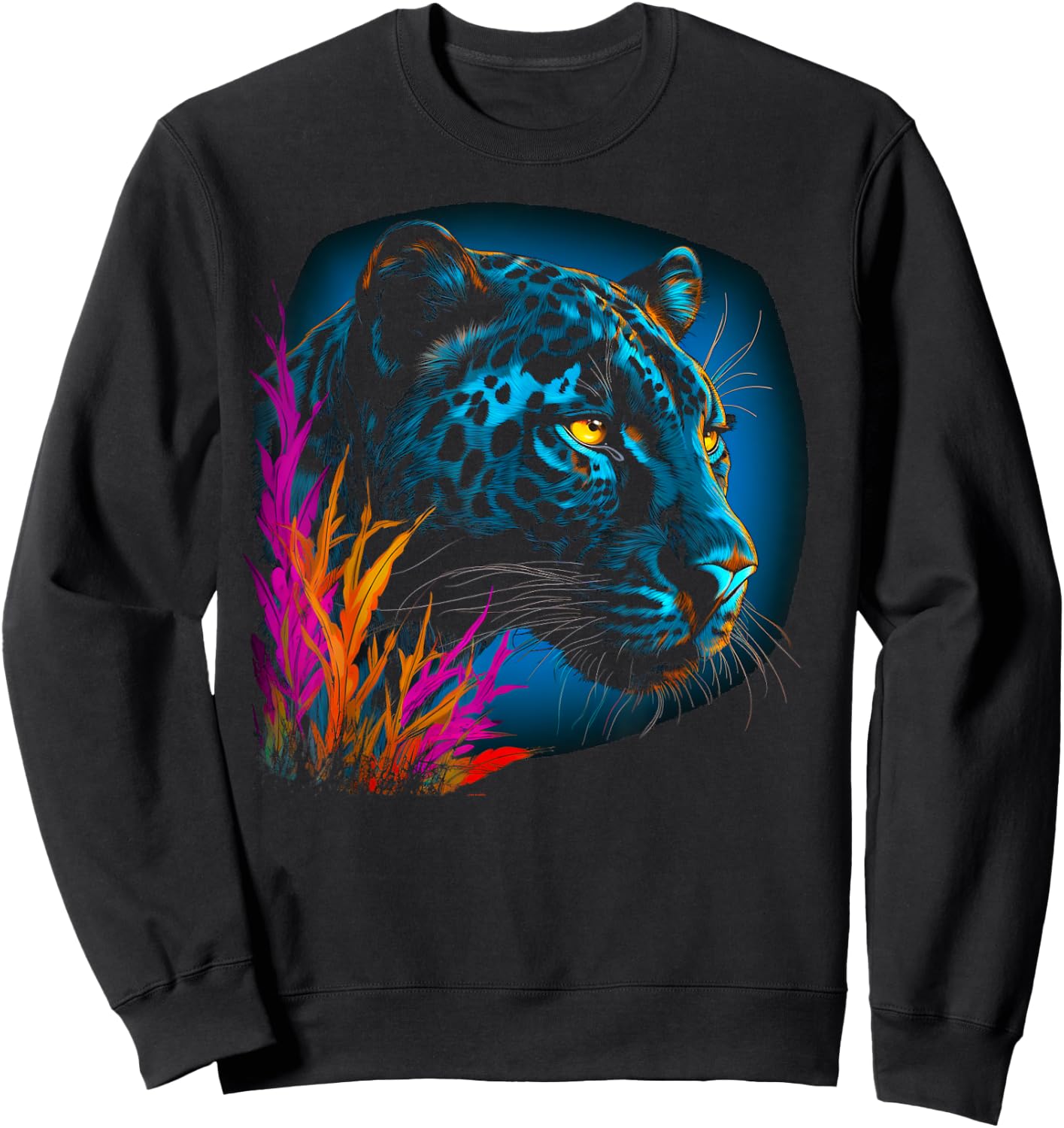 Nature Lover Panther Sweatshirt - Sweatshirt | Black