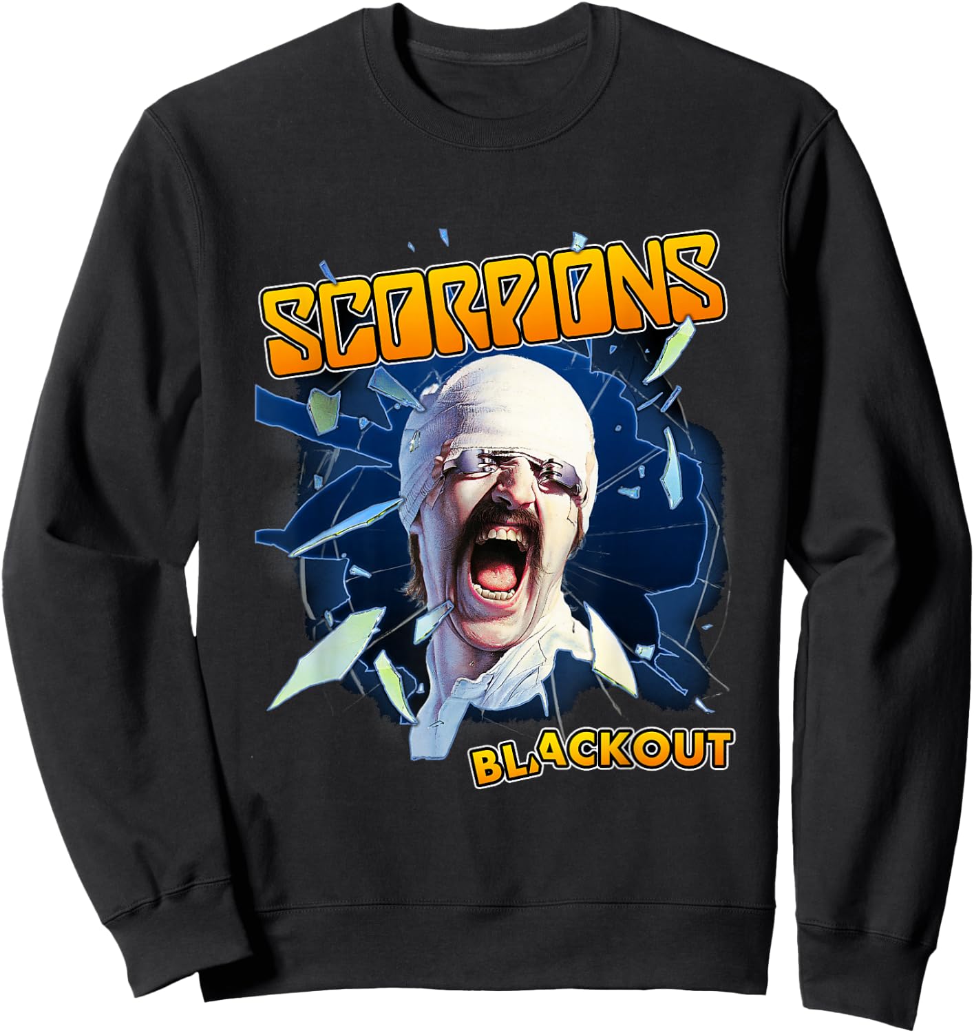 Official Scorpions Blackout Small Sweatshirt - Sweatshirt | Black
