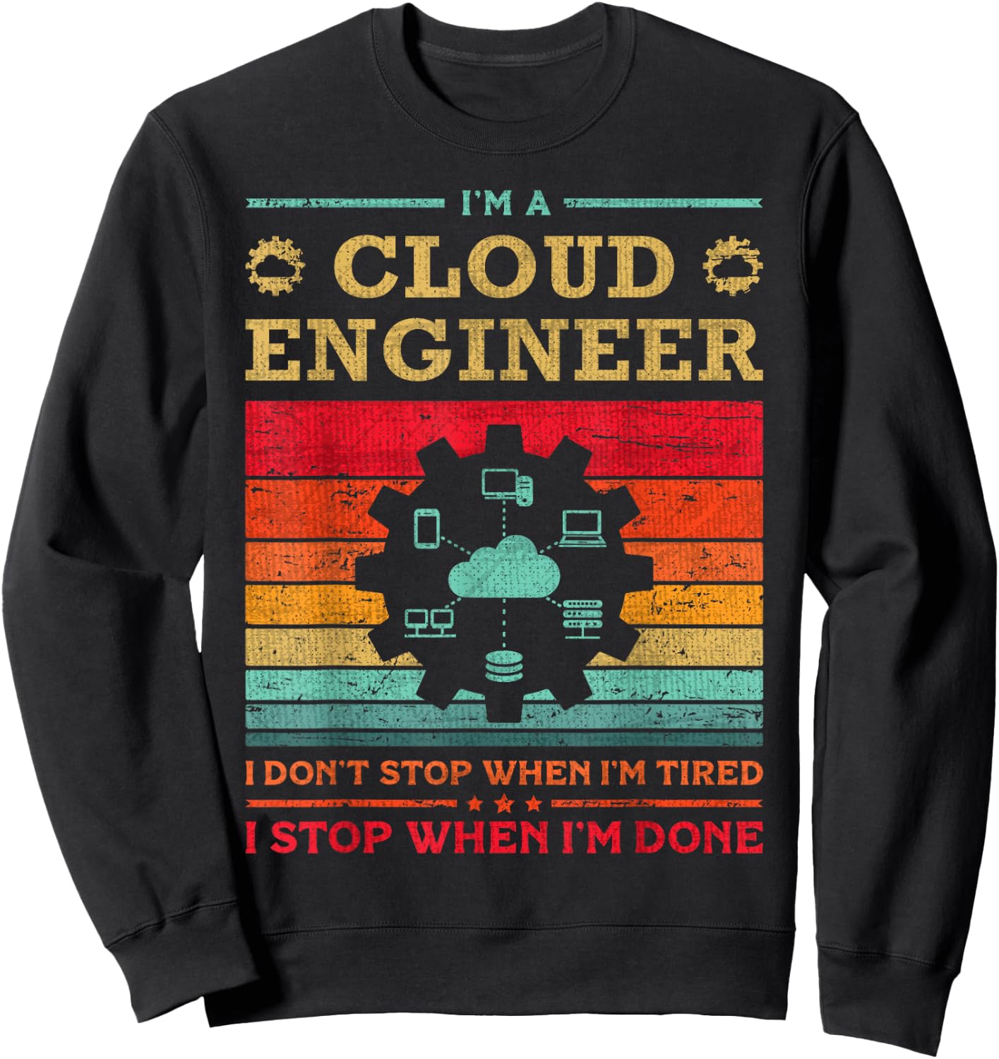 Cloud Specialist Cloud Engineer App Cloud Computing Engineer Sweatshirt - Sweatshirt | Black