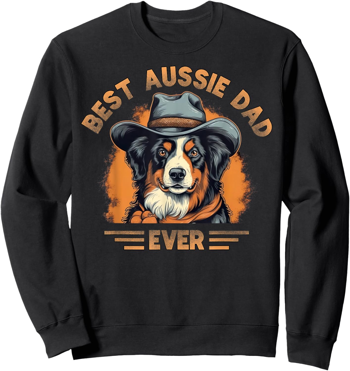 Aussie DAD Australian Shepherd Sweatshirt - Sweatshirt | Black