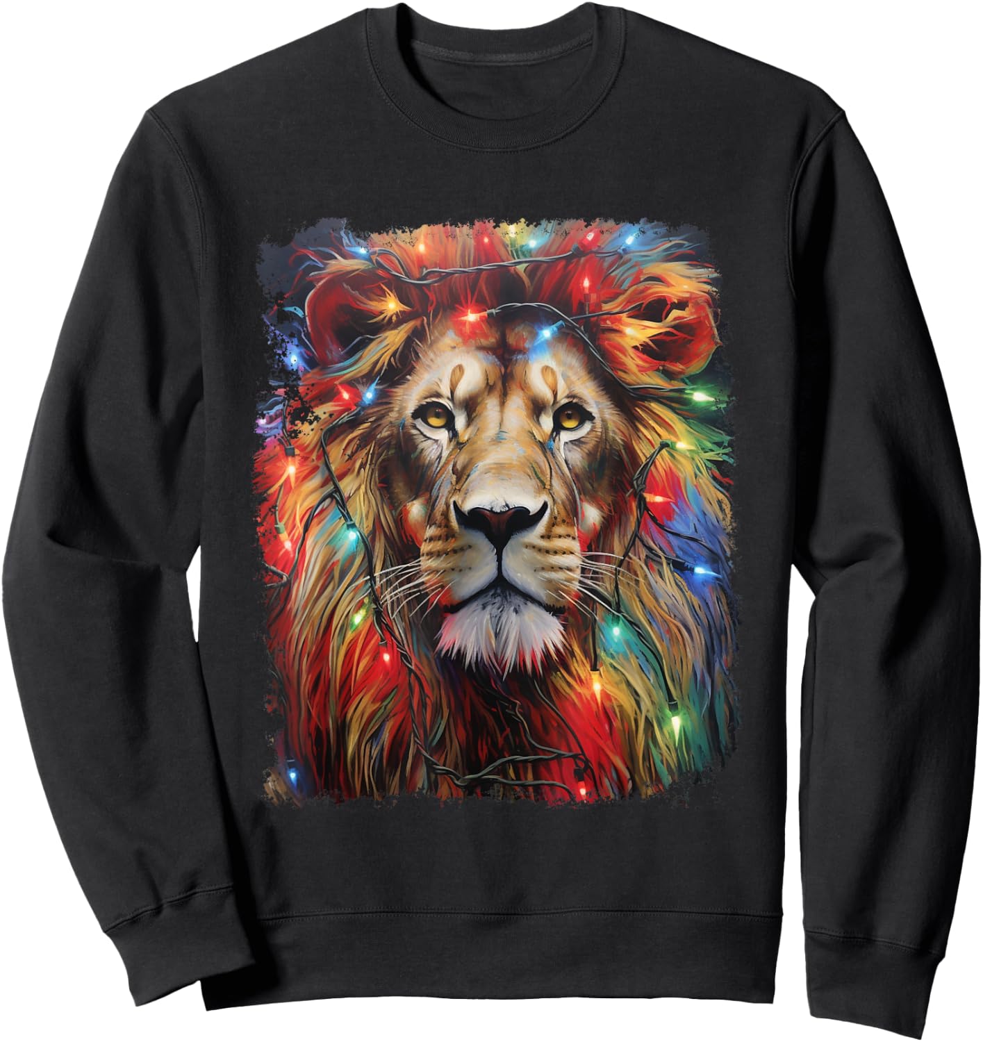 Christmas Lion Sweatshirt - Sweatshirt | Black
