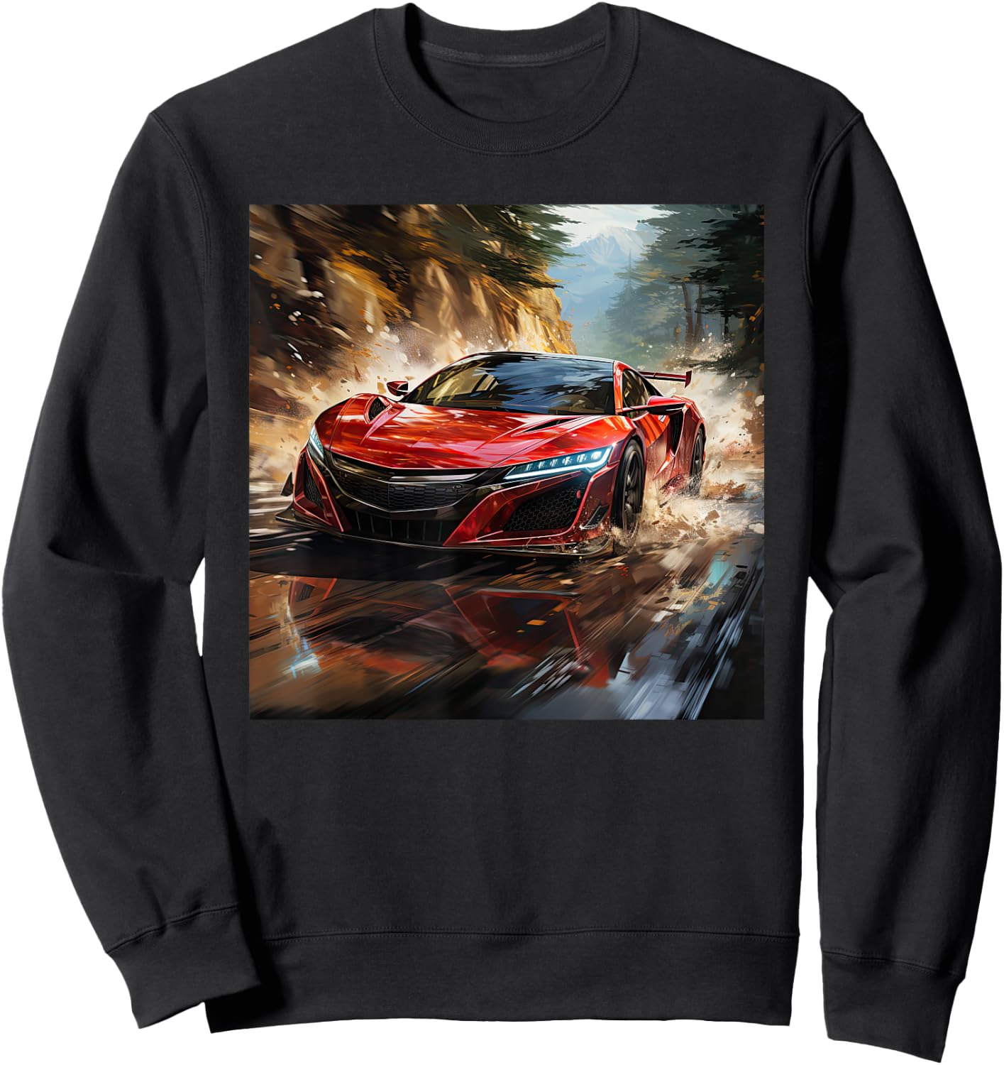 JDM Racing Car Scene NSX Tuning Drift Import Sweatshirt - Sweatshirt | Black