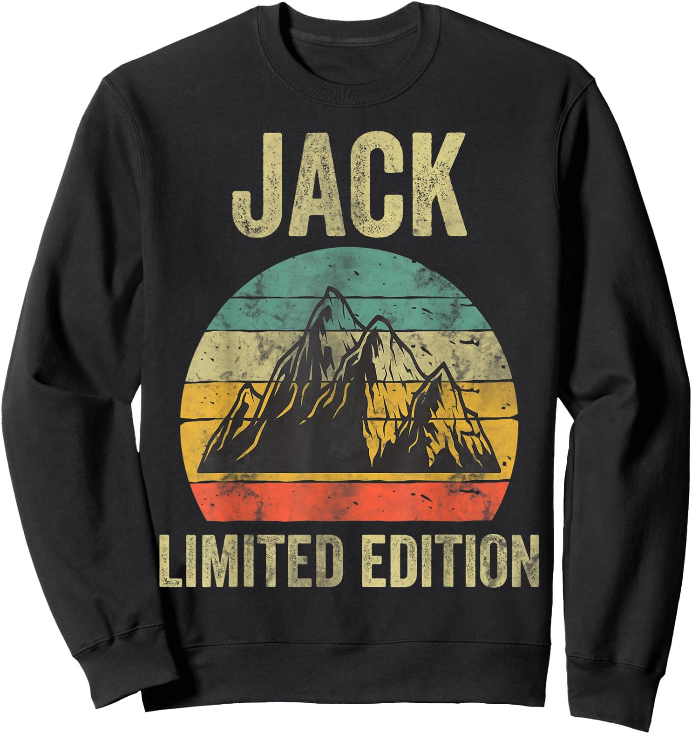 Personalized Name Shirt Jack Vintage Limited Edition Sweatshirt - Sweatshirt | Black