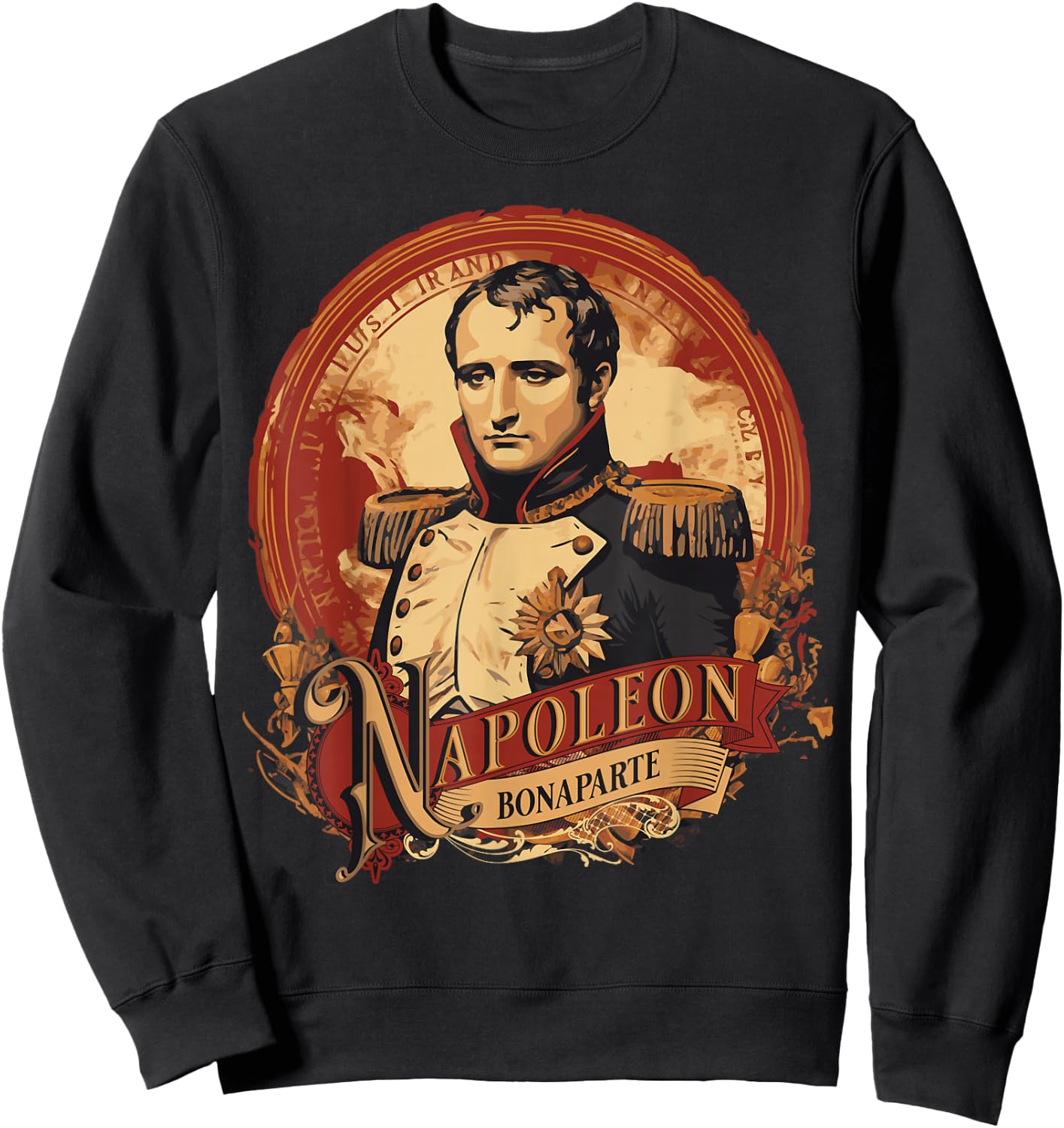 Napoleon Bonaparte Vintage Poster Style Sweatshirt - Sweatshirt | Black