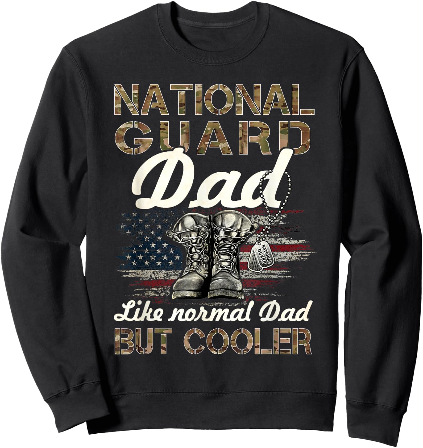 US National Guard Sweatshirt - Sweatshirt | Black