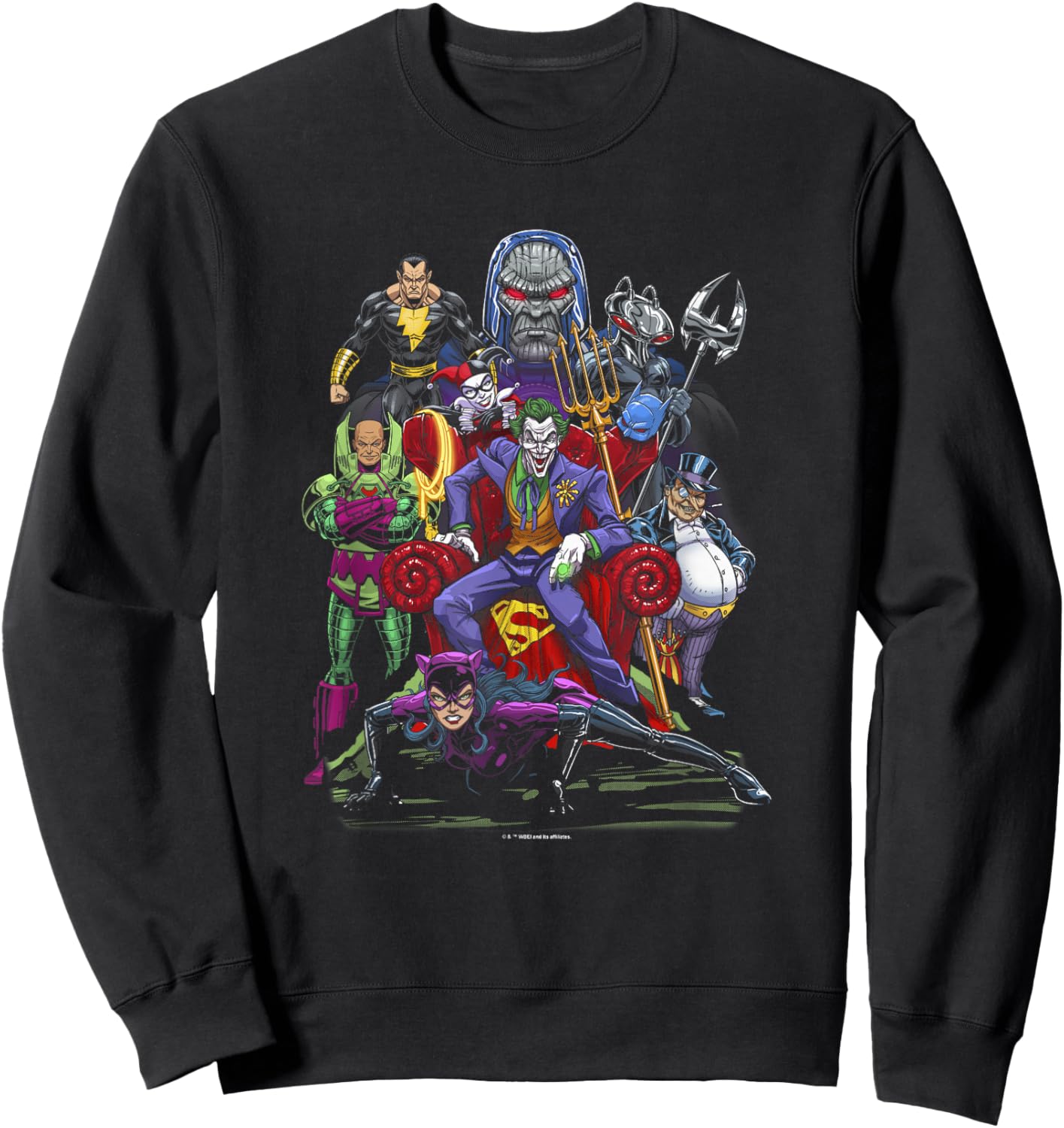 WB 100 DC Comics Legion Of Doom Group Shot Sweatshirt - Sweatshirt | Black