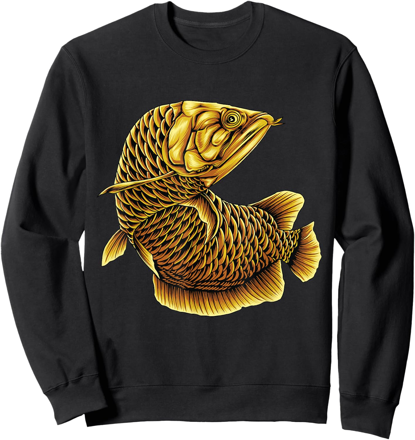 Aquarium Fish Farmers Aquarist Aquaristics Fish Arowana Sweatshirt - Sweatshirt | Black