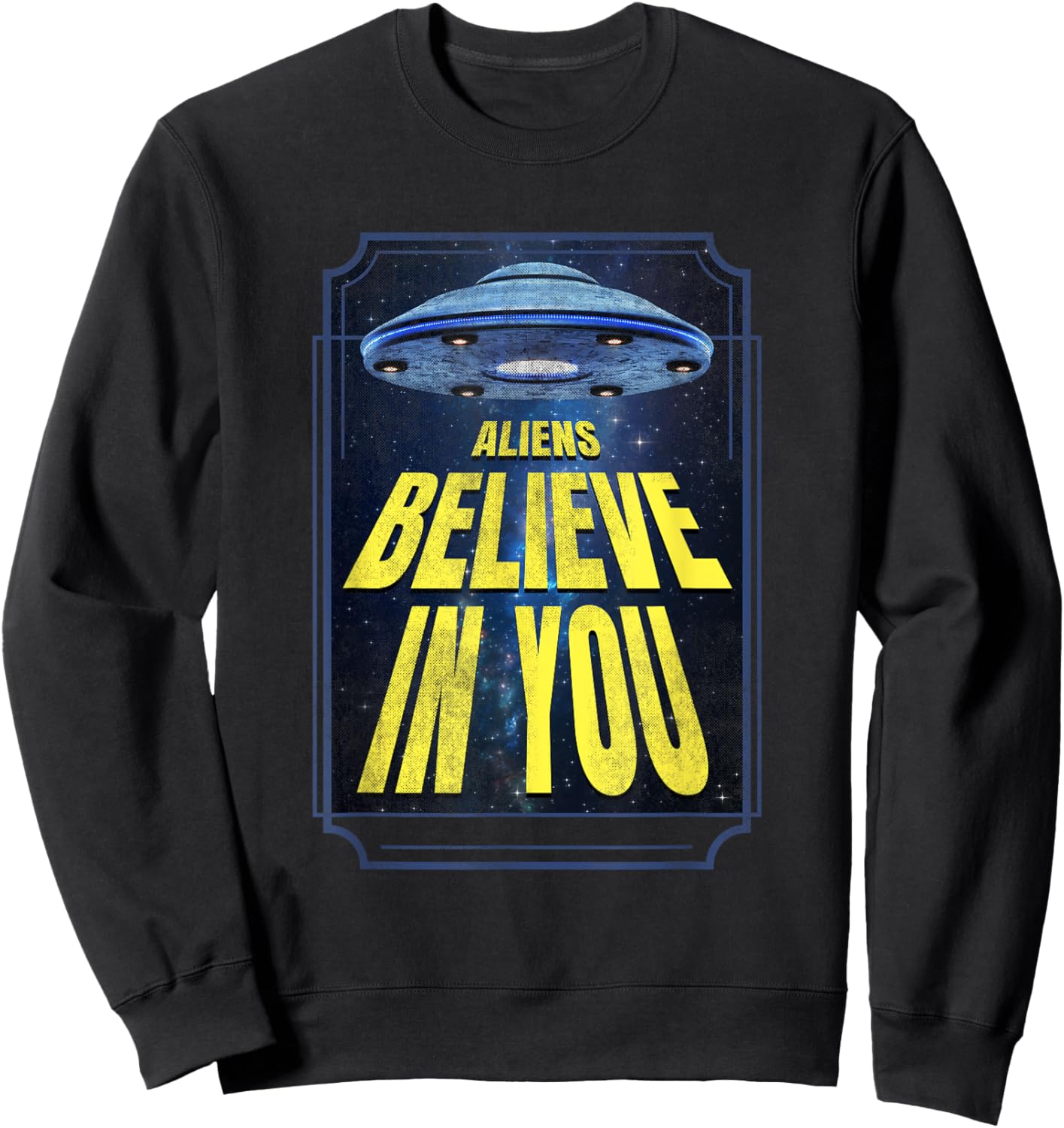 Aliens Alien UFO Sweatshirt - Sweatshirt | Black