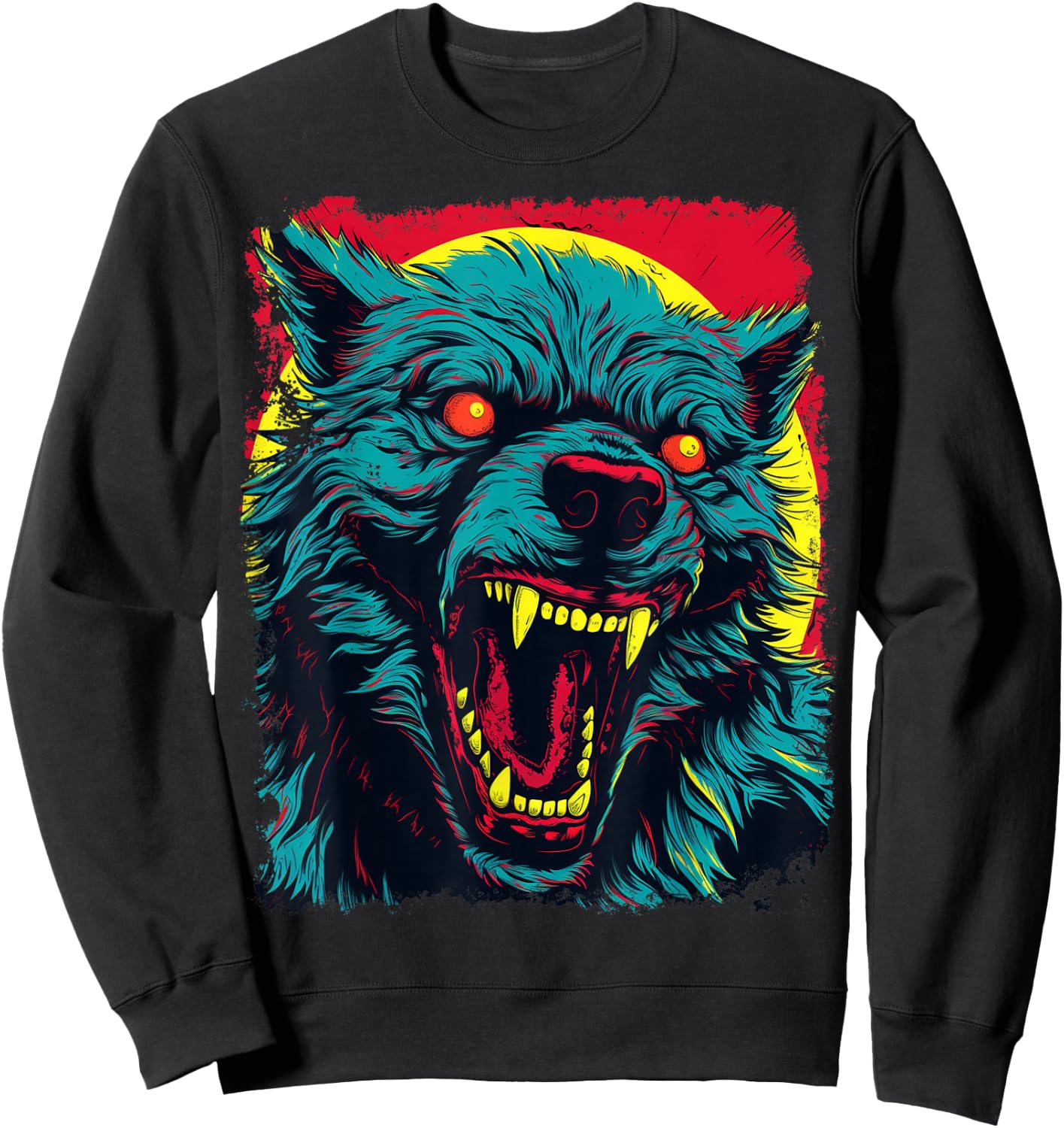 Werewolf Pop Art Sweatshirt - Sweatshirt | Black