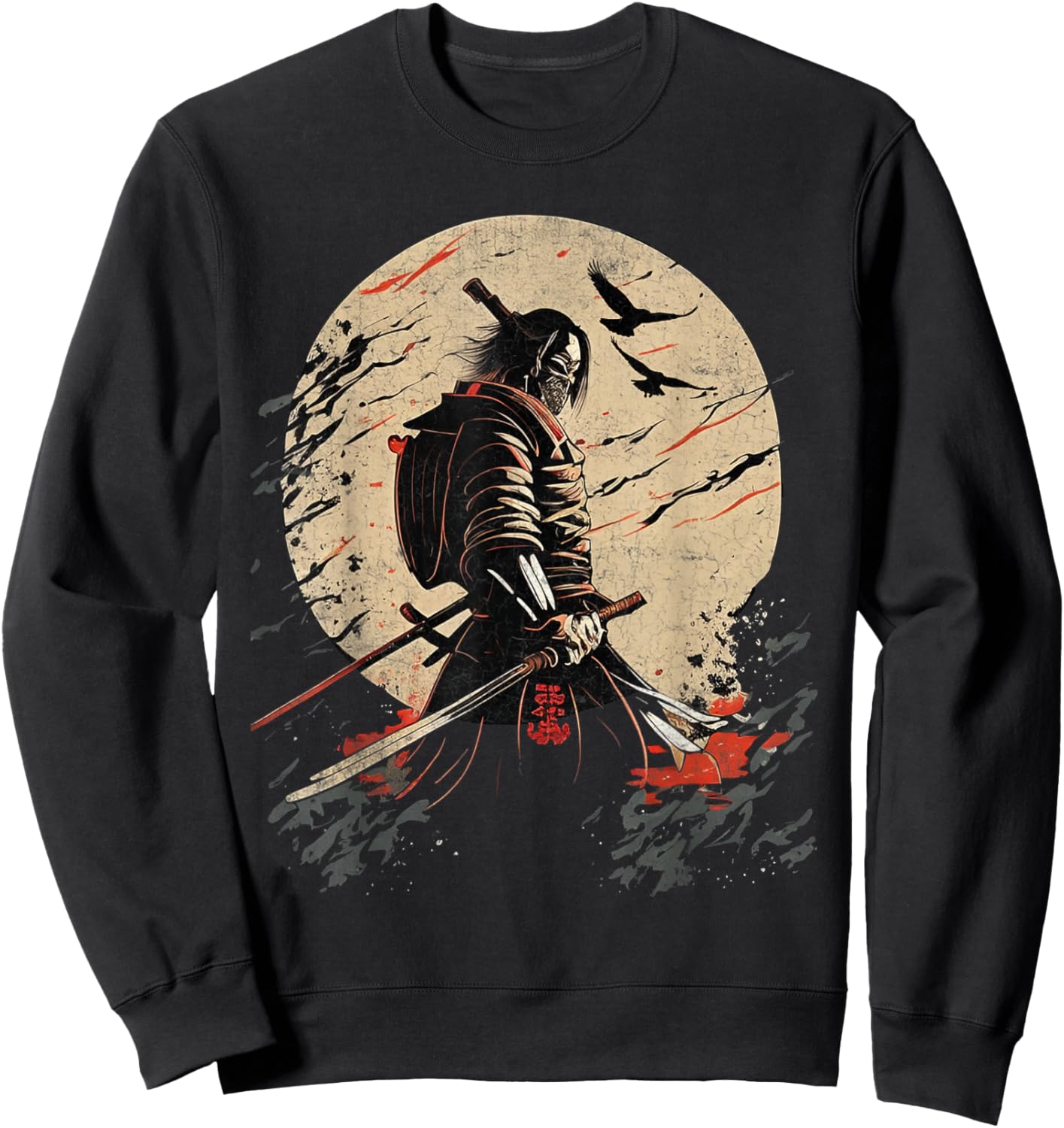 Ancient Japanese Samurai Shirt Bushido Code Warrior Gifts Sweatshirt - Sweatshirt | Black