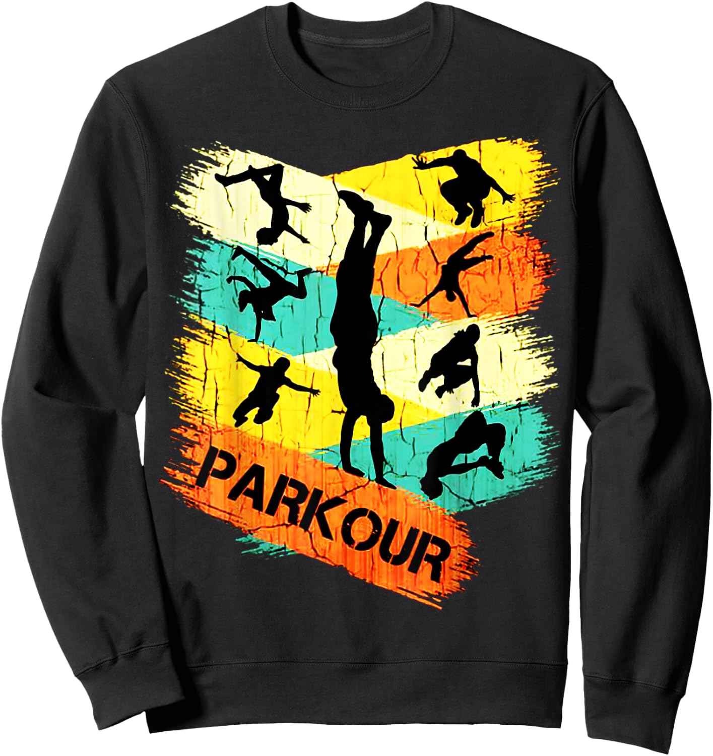 Love Parkour men shirt parkour gifts for boys, kids, women Sweatshirt - Sweatshirt | Black