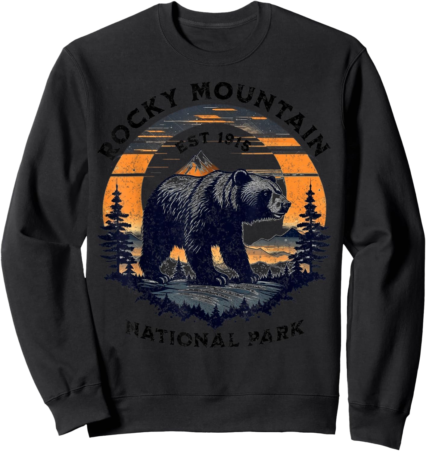 Rocky Mountain National Park Sweatshirt - Sweatshirt | Black