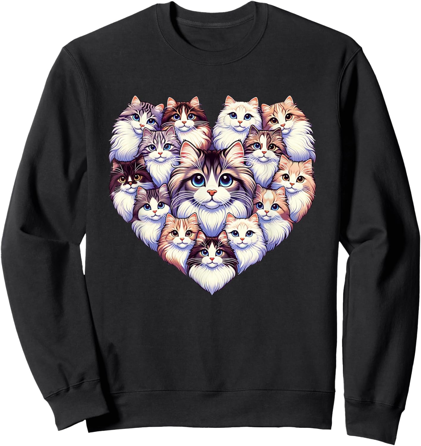 Siberian Forest Cat Moscow Longhairs Sweatshirt - Sweatshirt | Black
