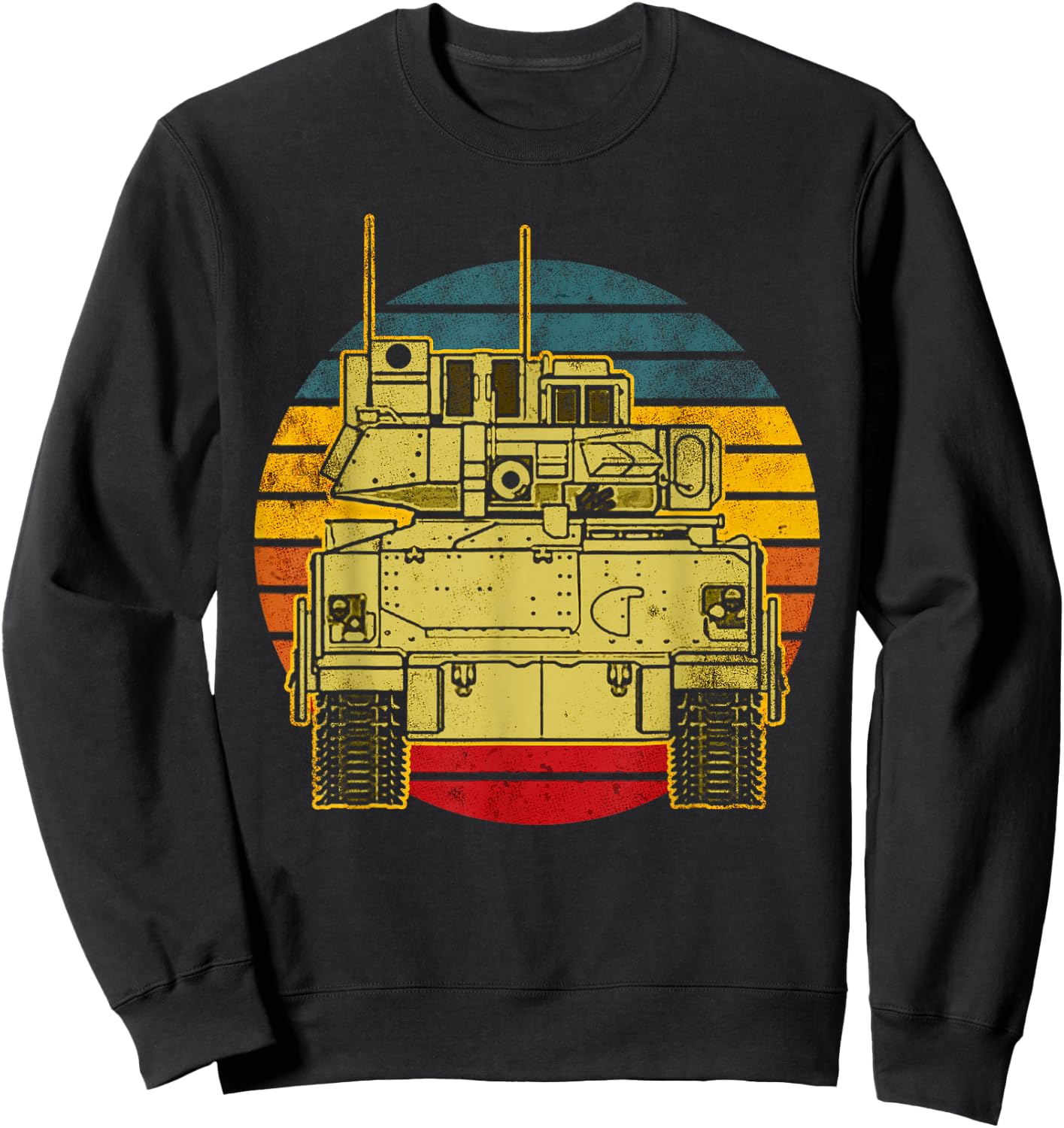 Bradley Fighting Vehicle USA America American Military Sweatshirt - Sweatshirt | Black