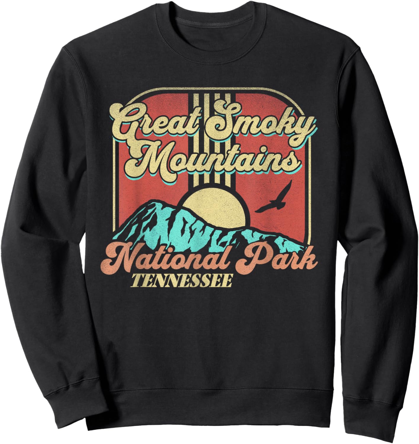 Smoky Mountains National Park Tennessee Hiking Outdoors Sweatshirt - Sweatshirt | Black