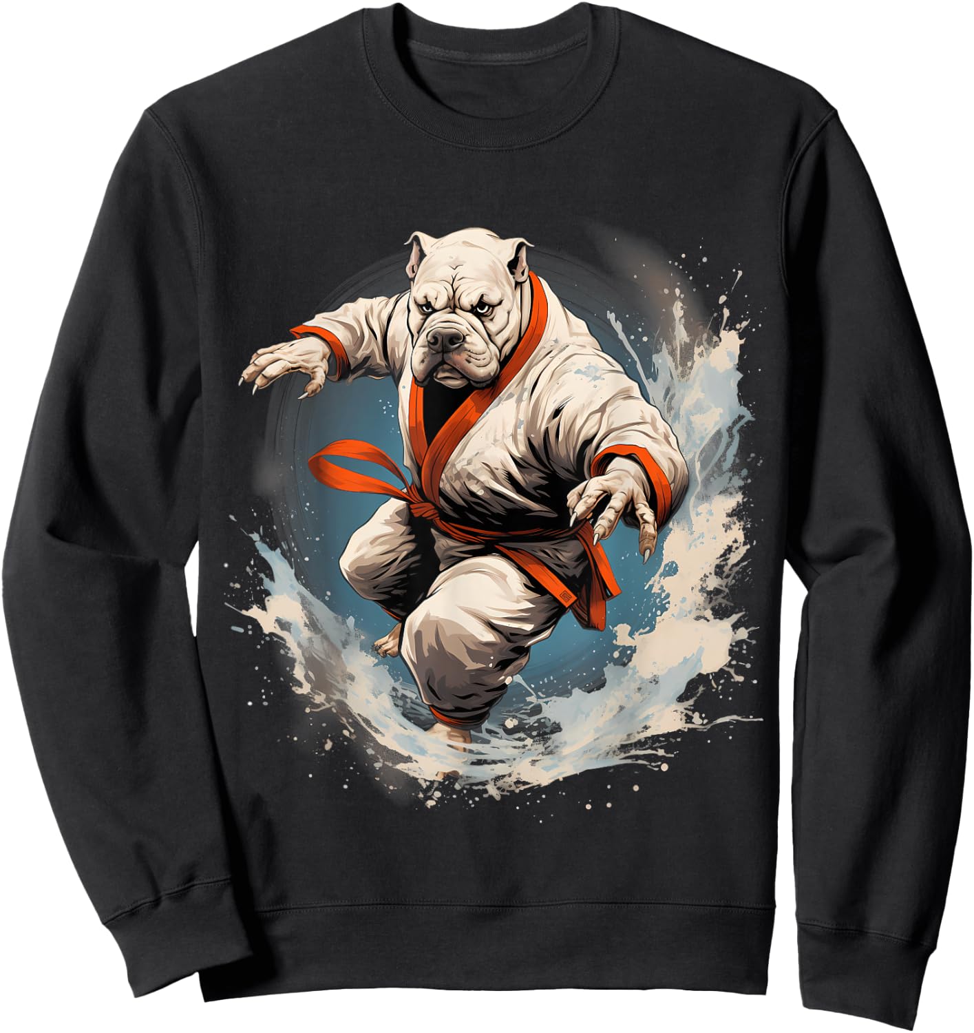 MMA Bulldog Karate Sweatshirt - Sweatshirt | Black