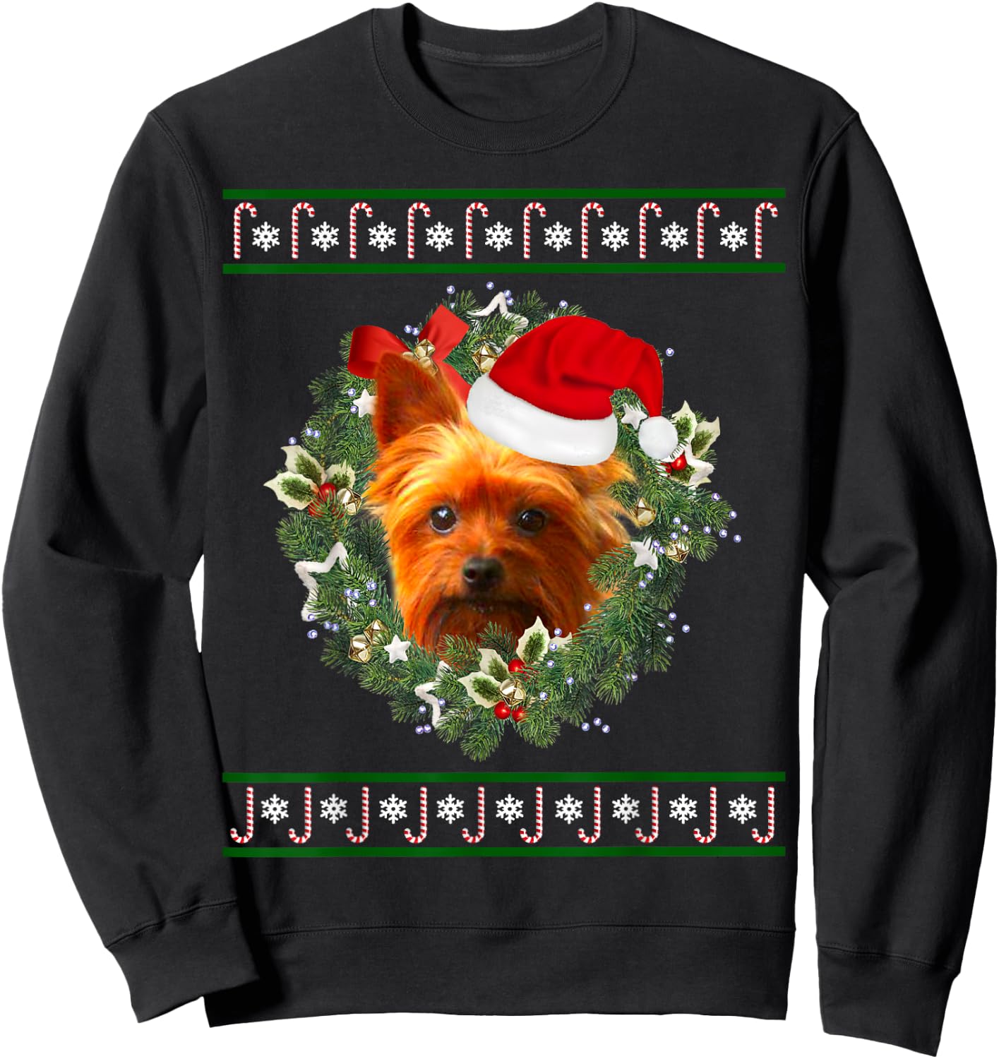 Yorkshire Terrier – Yorkshire Terrier Christmas Sweatshirt - Sweatshirt | Black