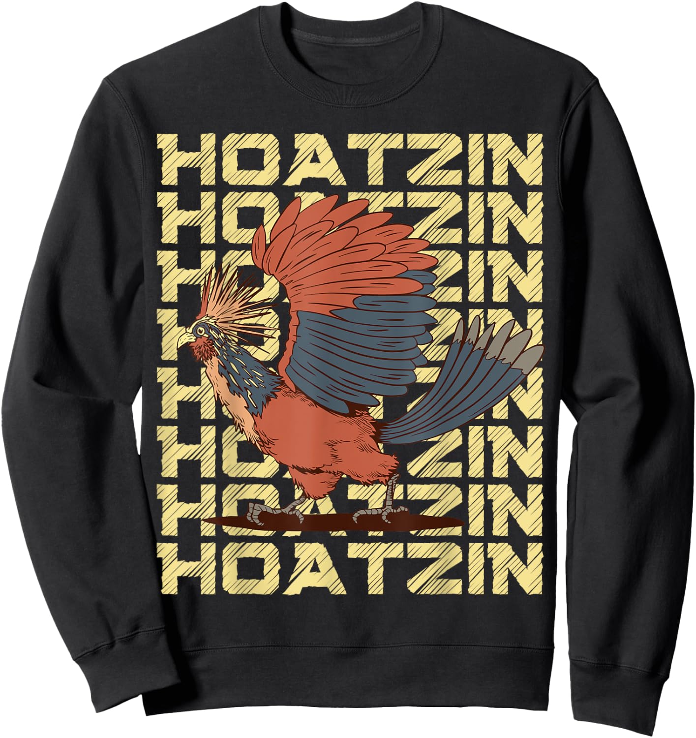 Hoatzin Bird Sweatshirt - Sweatshirt | Black