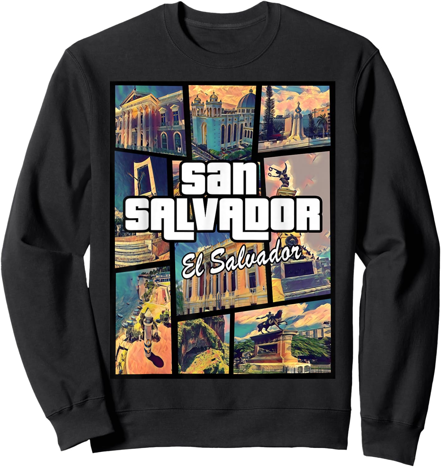 San Salvador El Salvador Capital Proud Sweatshirt - Sweatshirt | Black