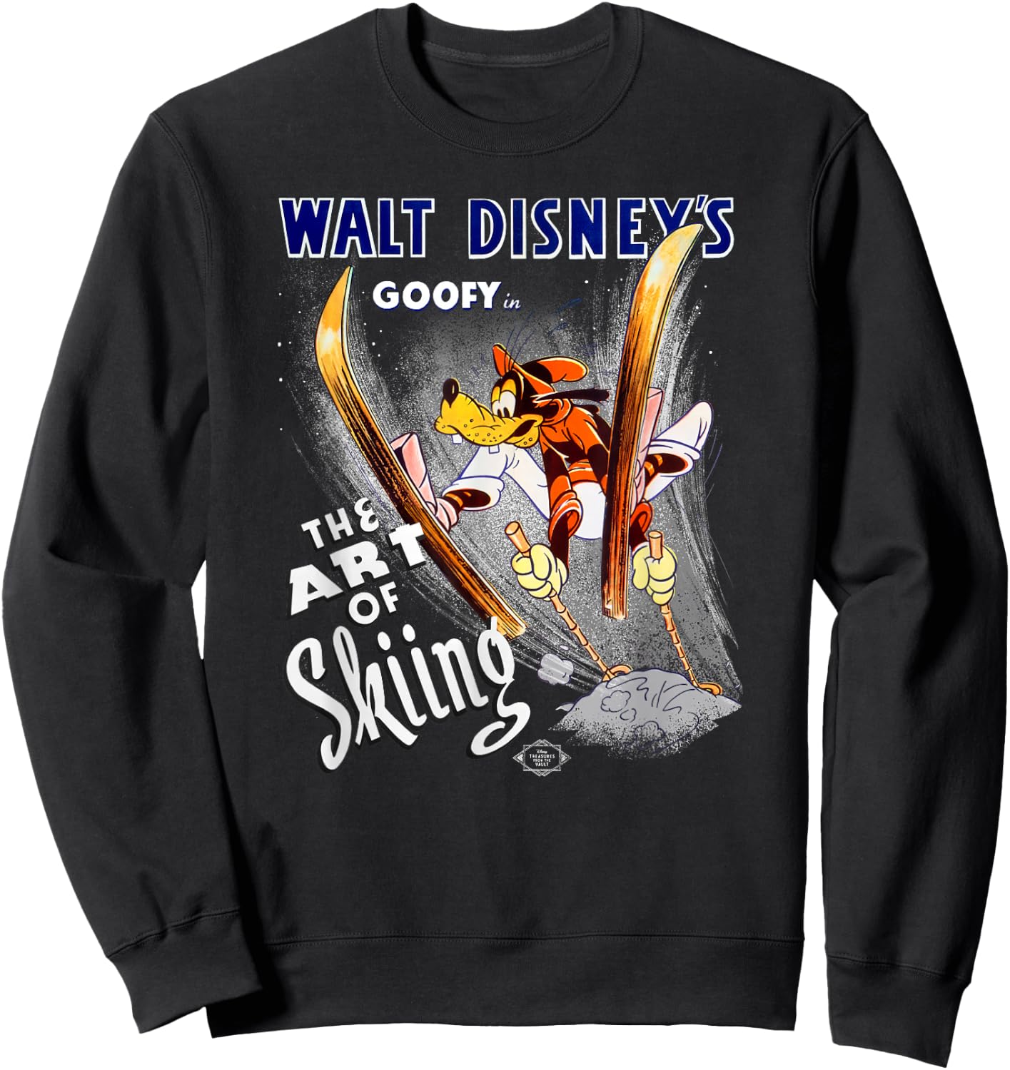 Disney Goofy The Art of Skiing Retro Vintage Classic Sweatshirt - Sweatshirt | Black
