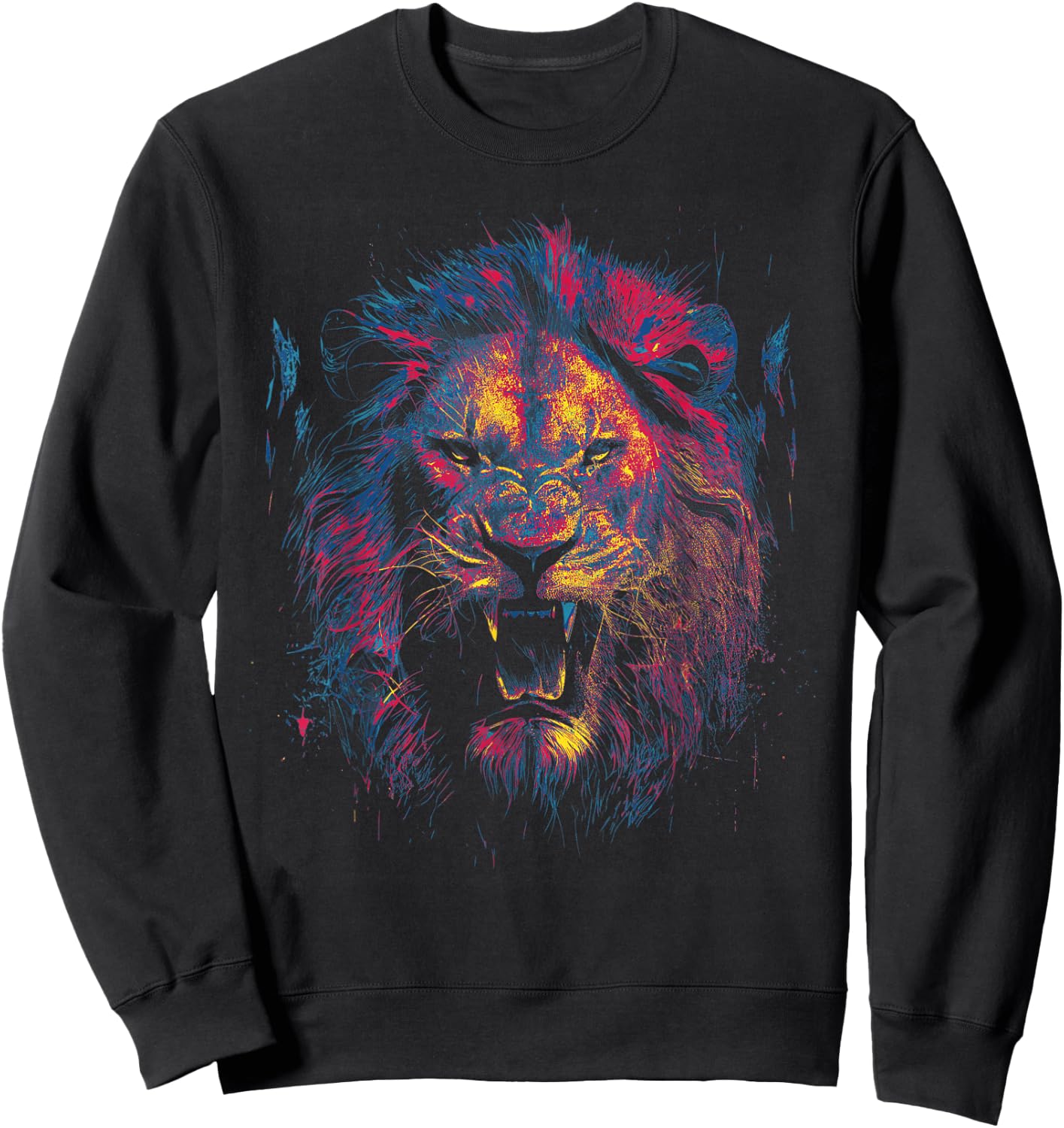 Lion Of Judah African Animal Israelite Reggae Lion Sweatshirt - Sweatshirt | Black