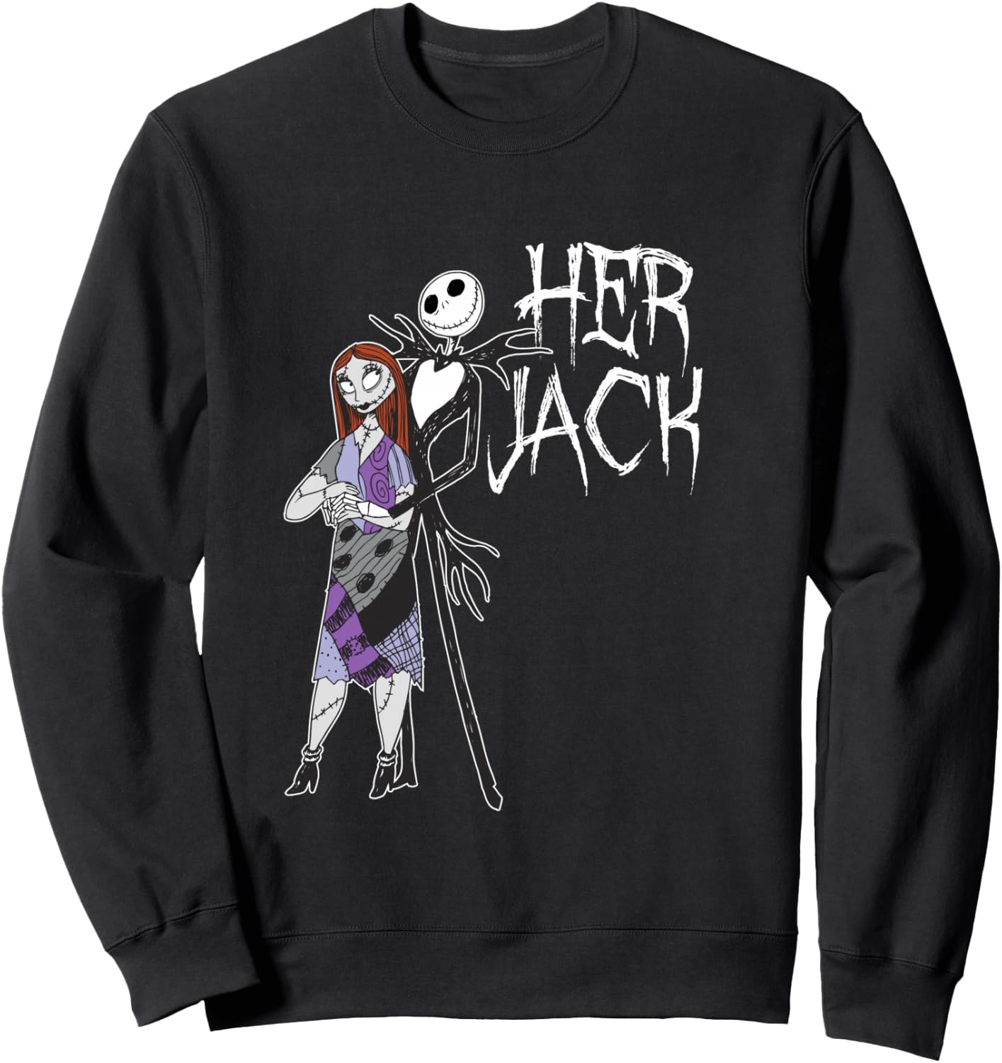 Disney The Nightmare Before Christmas Her Jack Sweatshirt - Sweatshirt | Black