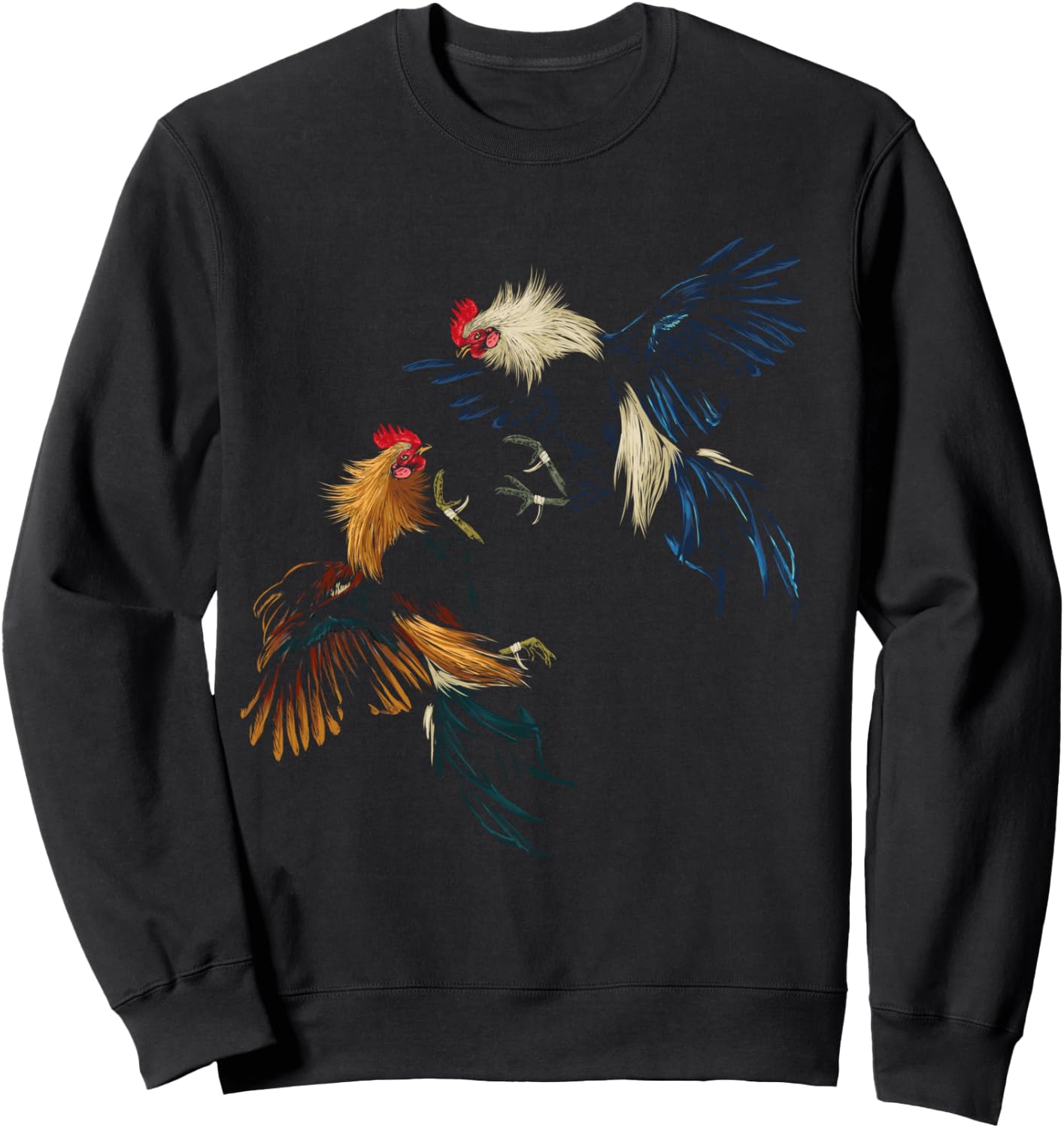 Peleas De Gallos Cockfighter Game Fowl Cockfighting Rooster Sweatshirt - Sweatshirt | Black