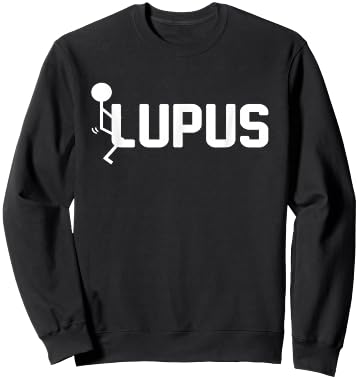 Fuck Lupus - fuck Lupus Awareness Month Purple Ribbon Sweatshirt - Sweatshirt | Black