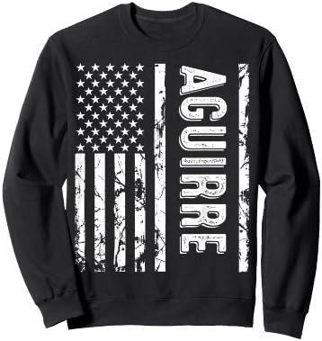 Aguirre Last Name Funny Surname Team Aguirre Family Reunion Sweatshirt - Sweatshirt | Black