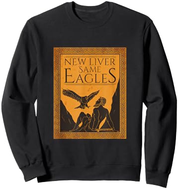 Great Prometheus Greek God Eagle Eat the Liver Sweatshirt - Sweatshirt | Black