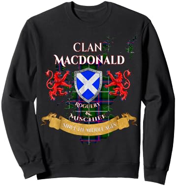 MacDonald Scottish Family Clan Middle Ages Mischief Sweatshirt - Sweatshirt | Black