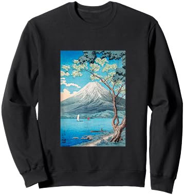 Ukiyo-e , Mt. Fuji, Nihonga, Print, Masterpiece, Art, Painting, Men's, Women's, Interesting Clothes, Fine Arts, Gift, Funny Sweatshirt - Sweatshirt | Black