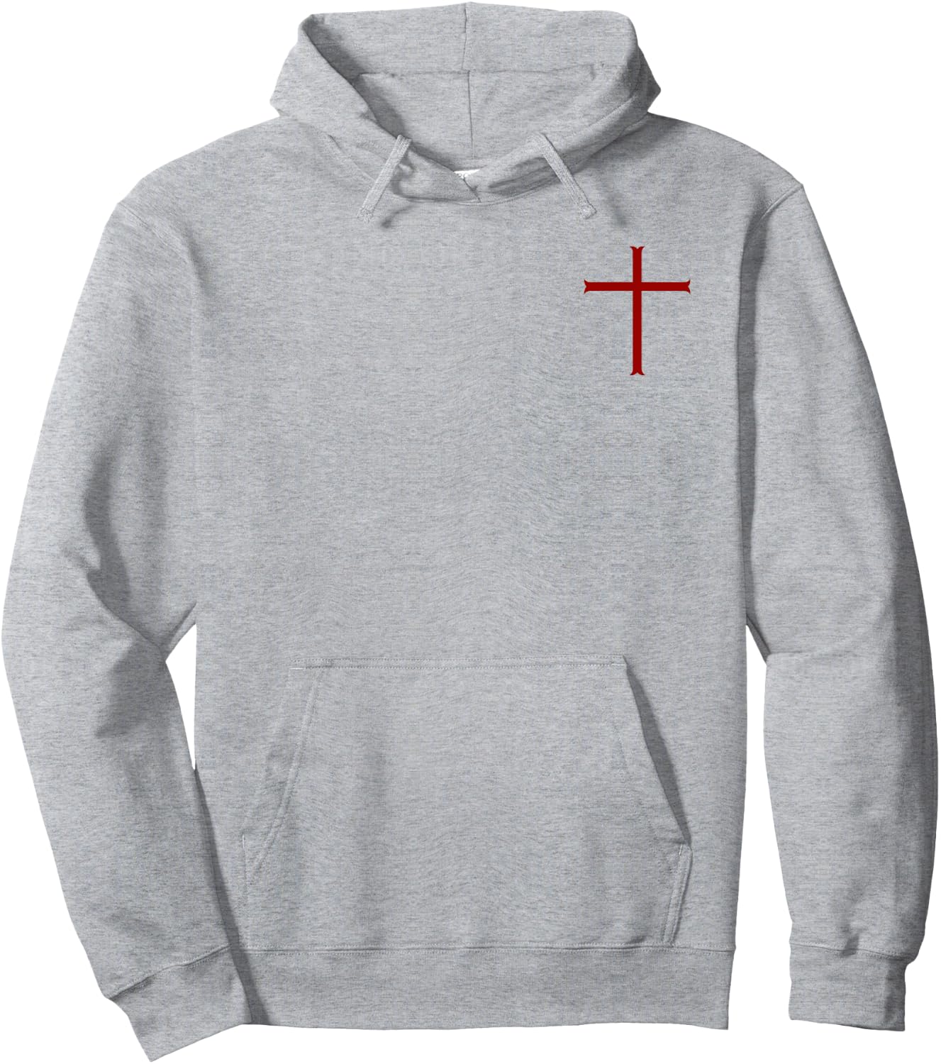 Knights Templar Oath - Christian Cross Hoodie - Hoodie | Ash