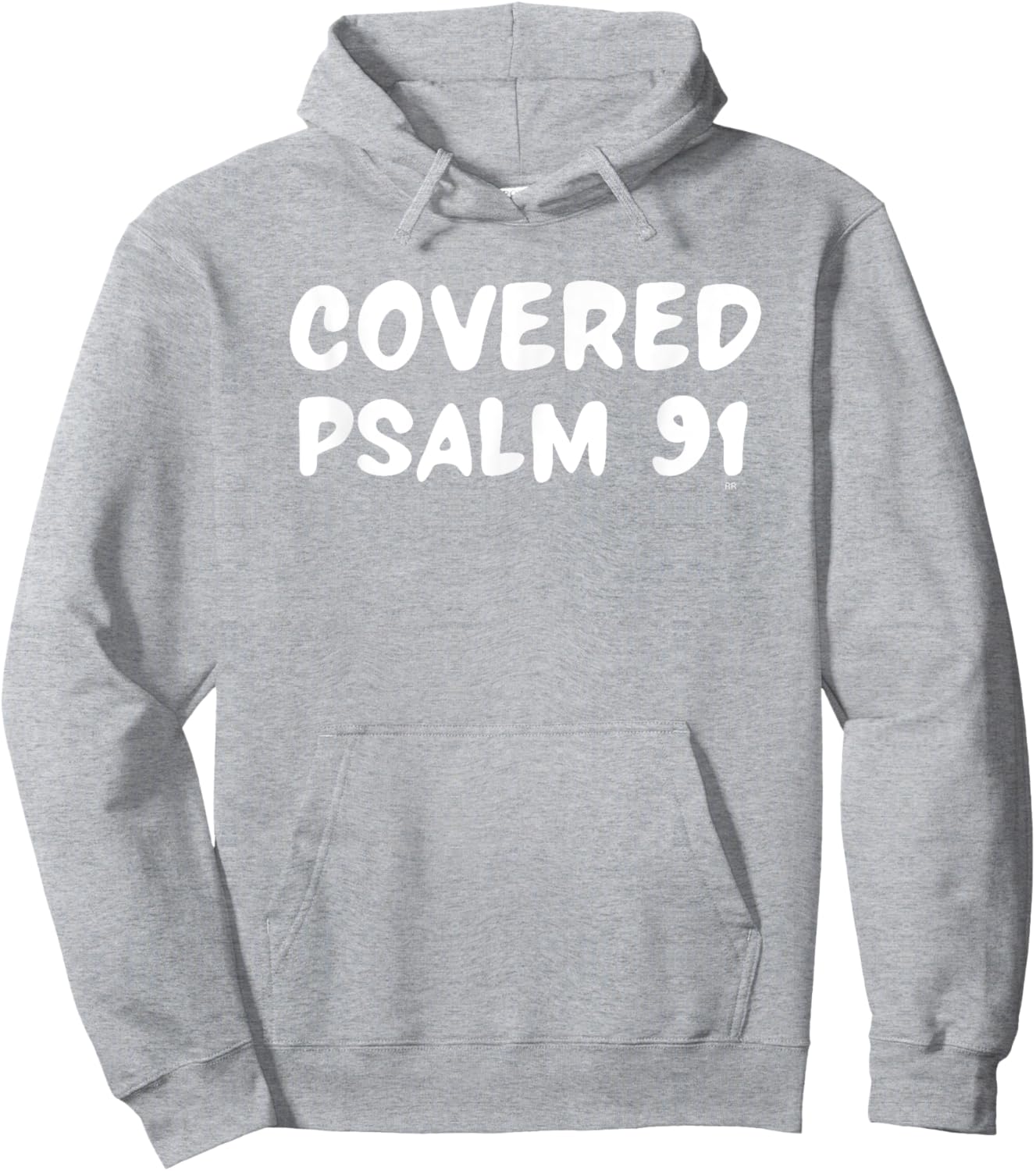 COVERED PSALM 91 Bible Verse Hoodie - Hoodie | Ash