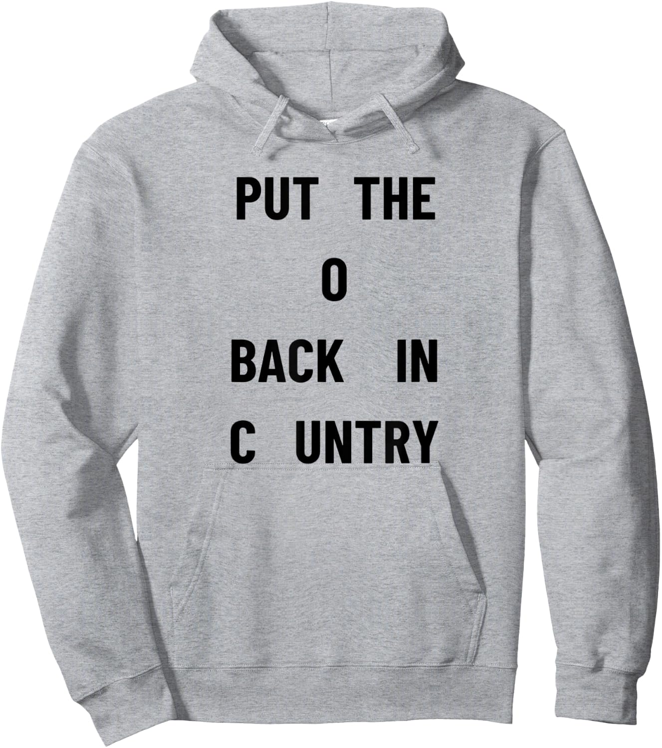 Put The O Back In Country Hoodie - Hoodie | Ash
