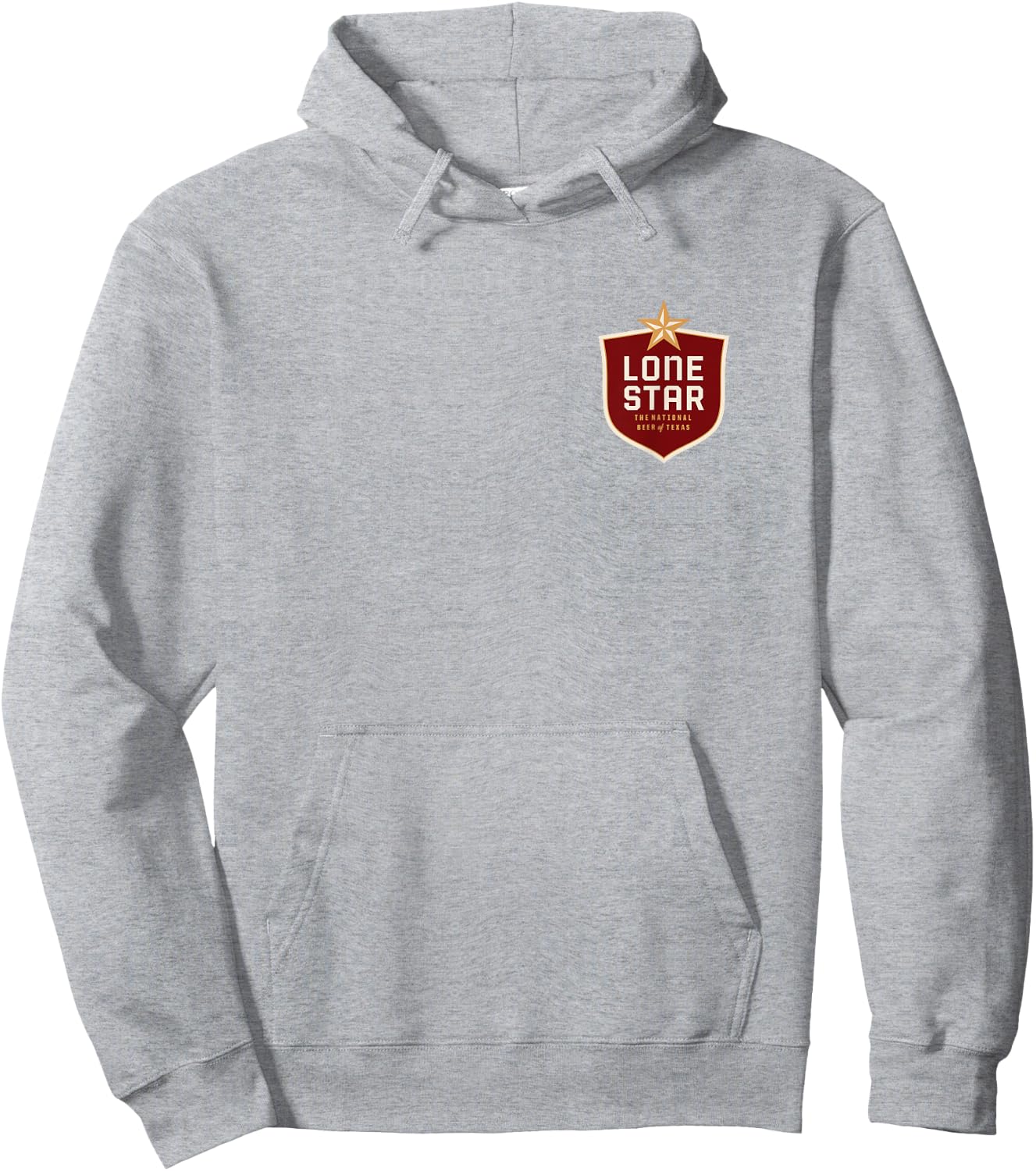 Texas Lone Star Beer Patch Hoodie - Hoodie | Ash