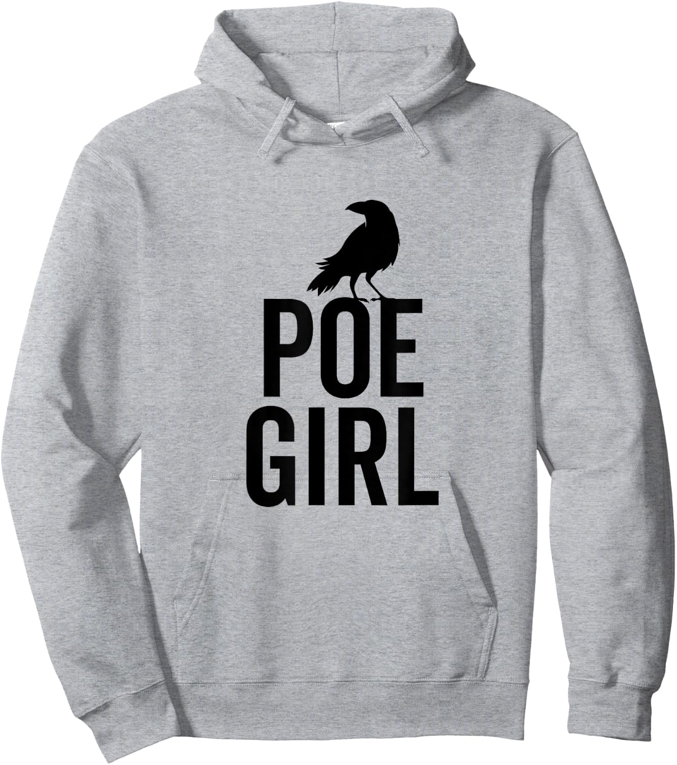 Edgar Allan Poe Funny Poe Girl Hipster Bookworm Book Nerd Hoodie - Hoodie | Ash