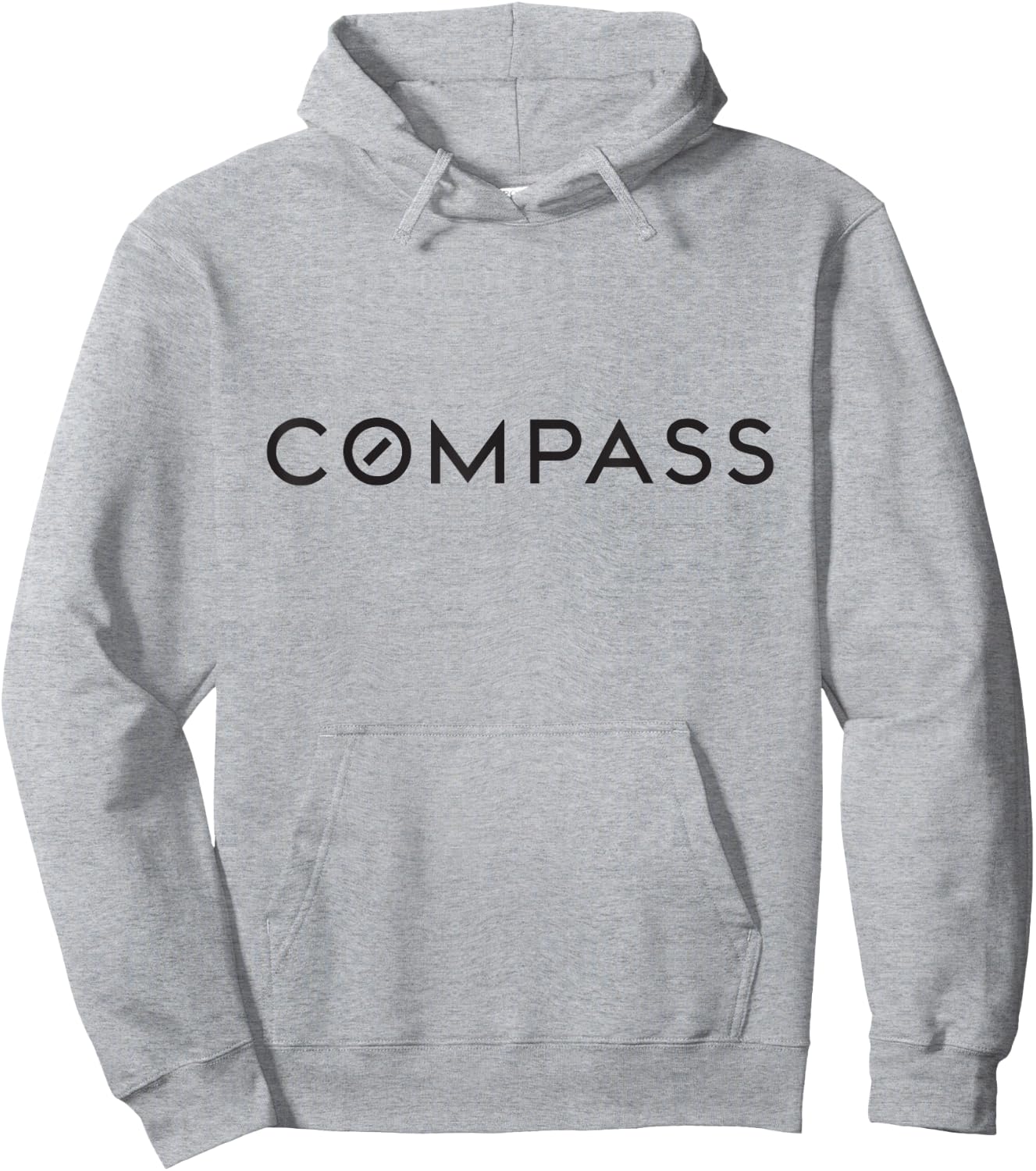 Compass Real Estate - Black Text Logo Hoodie - Hoodie | Ash