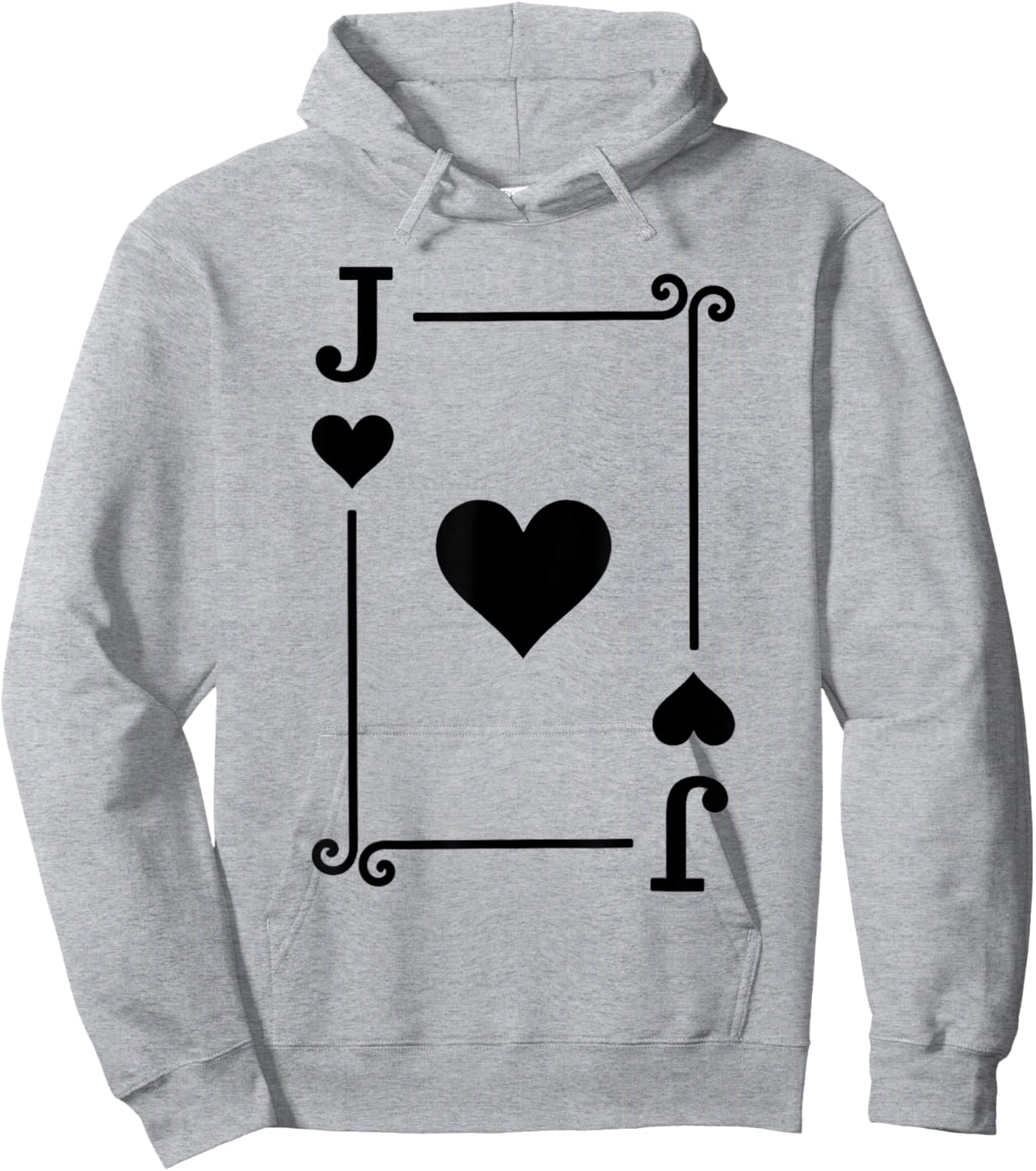 Playing Cards Costume - Jack Card - Jack of Hearts Hoodie - Hoodie | Ash