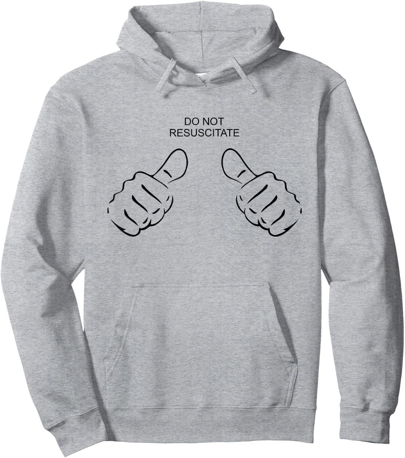 Do Not Resuscitate Hoodie - Hoodie | Ash