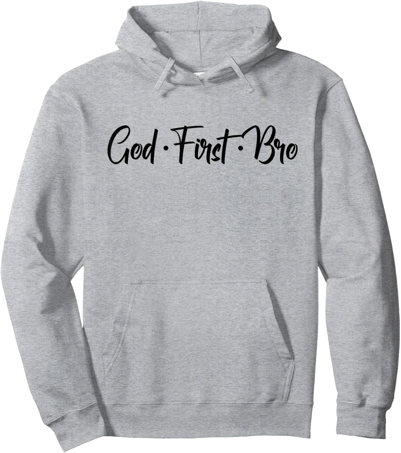 Christian - God First Bro Hoodie - Hoodie | Ash