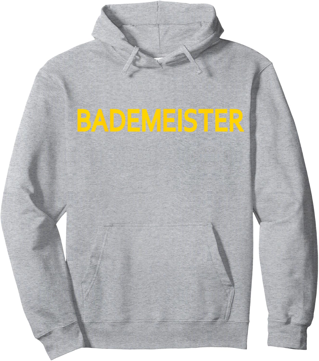 Badmeister Swimming Master Breast Lettering Men Women Hoodie - Hoodie | Ash