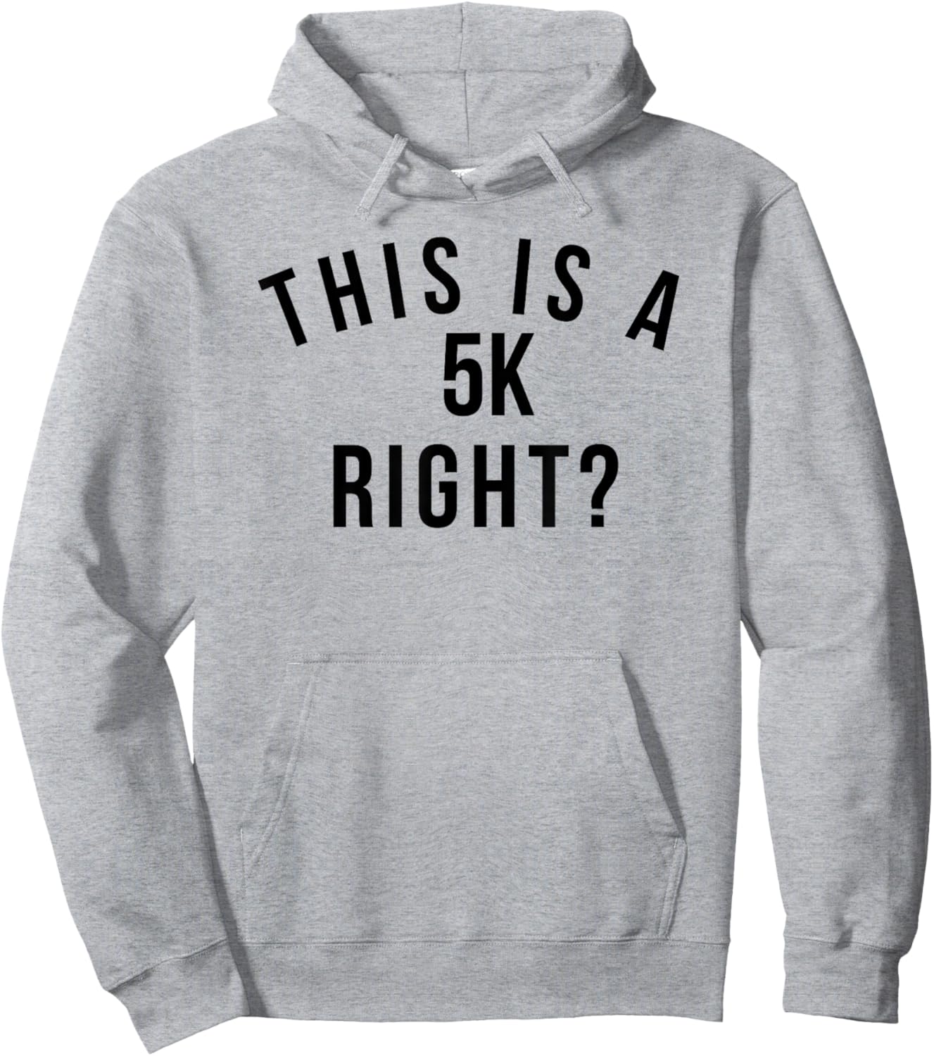 Funny marathon run This is a 5k right? running race Hoodie - Hoodie | Ash
