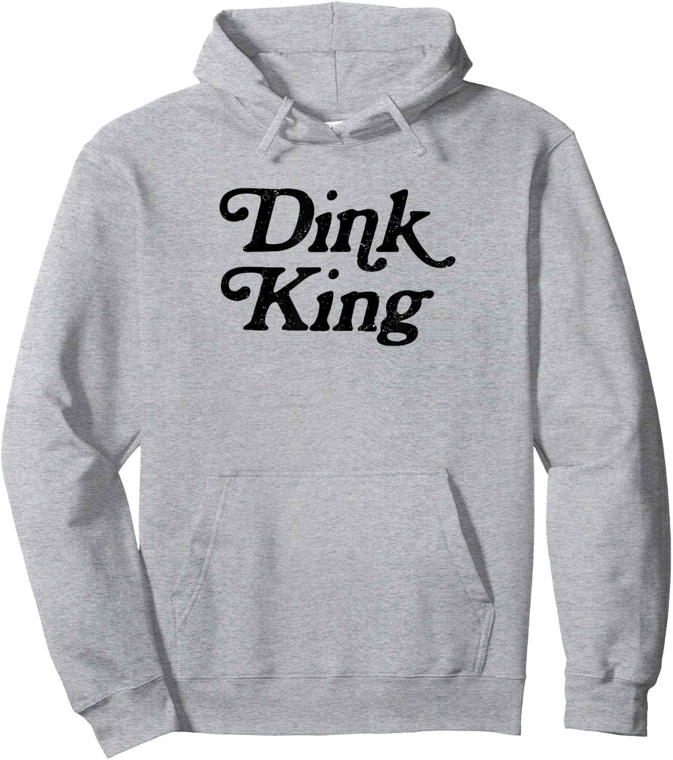 Dink King Funny Cute Pickleball Player Dink Team Graphic Hoodie - Hoodie | Ash
