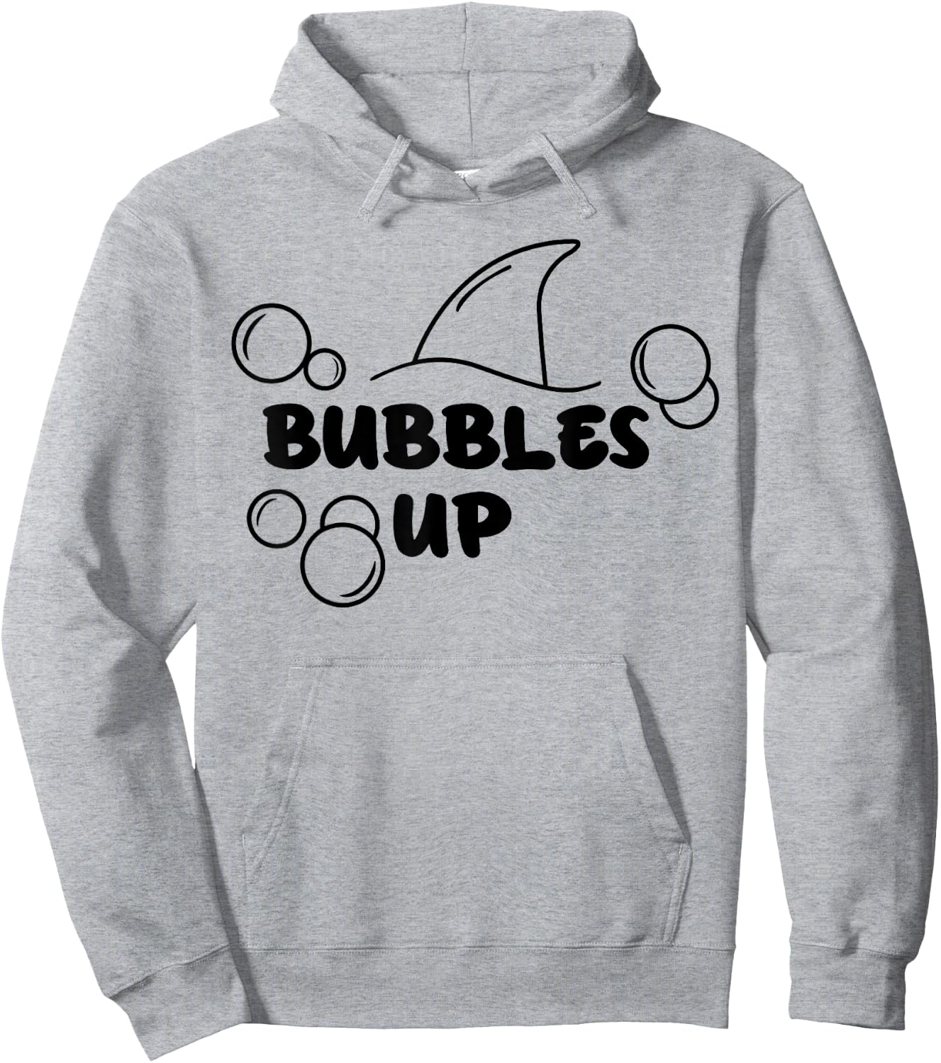 Shark Bubbles Up Hoodie - Hoodie | Ash